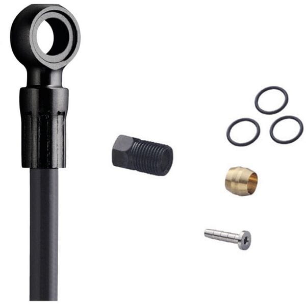 Shimano XTR BH90 XTR disc brake cuttable hose, straight banjo, rear, black