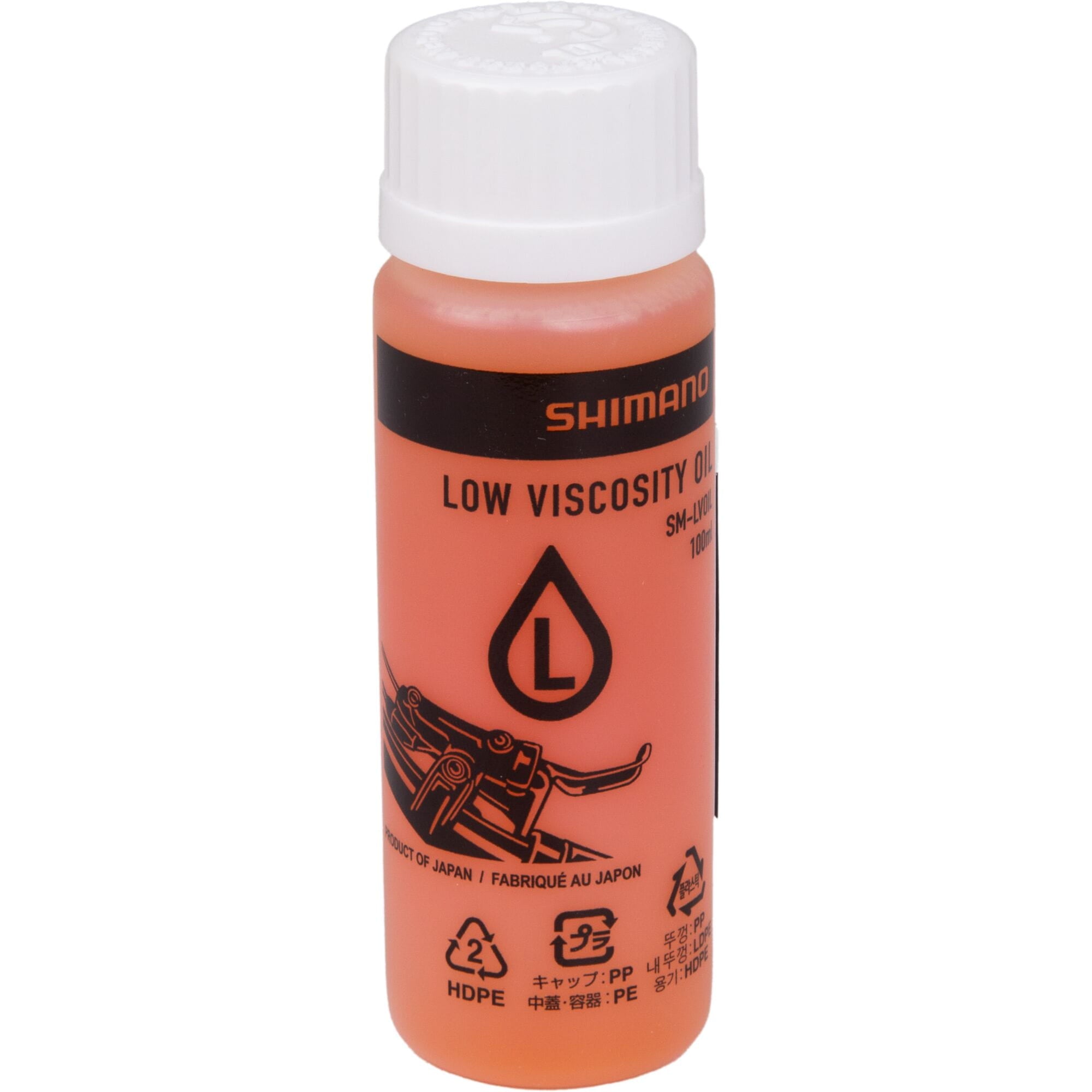Shimano Spares LVOIL Low viscosity Shimano mineral oil 100 ml, yellow
