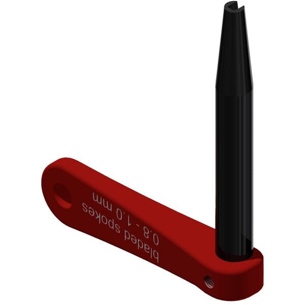 DT Swiss Aero bladed spoke holder 0.8 | Power2Cycle 1 mm Red