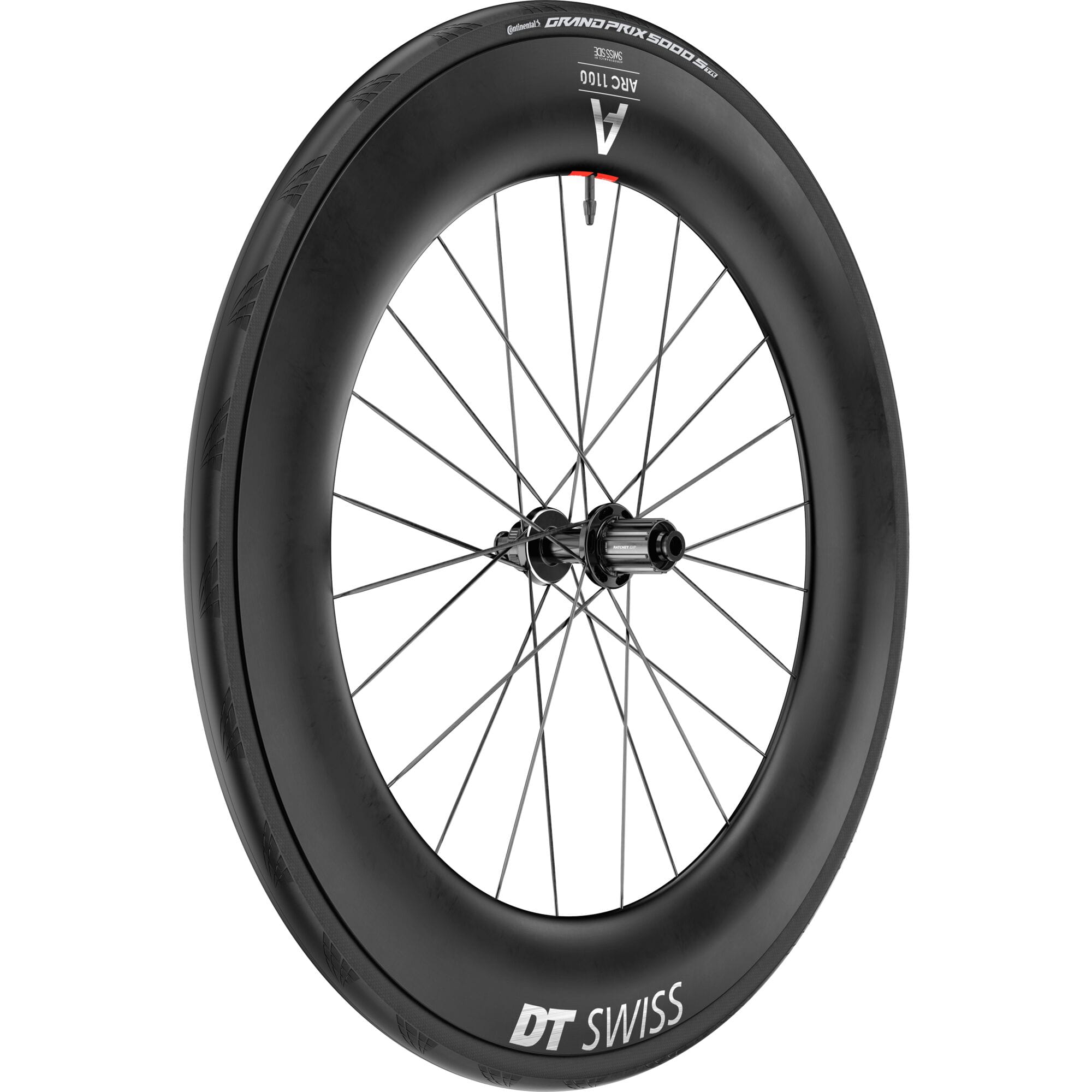 DT Swiss ARC 1100 DICUT disc brake WTS, carbon clincher 85 x 22 mm rim, rear with tyre