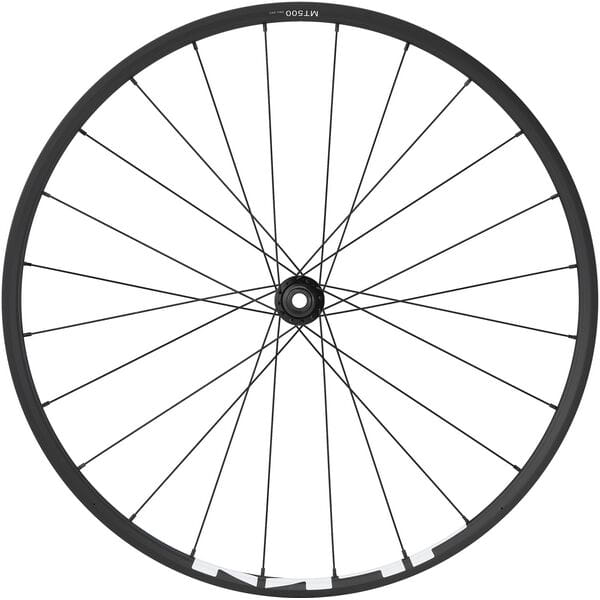 Shimano MT500 MTB wheel, 29er, 15 x 110 mm boost thru | Power2Cycleaxle, front, black