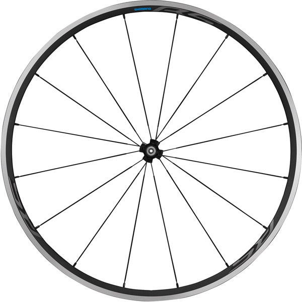 Shimano RS300 clincher wheel, 100 mm Q/R axle, front, black