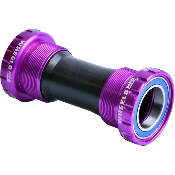 Wheels Manufacturing BSA Threaded Frame ABEC | Power2Cycle3 Bearings For 24mm Cranks | Power2Cycle Purple