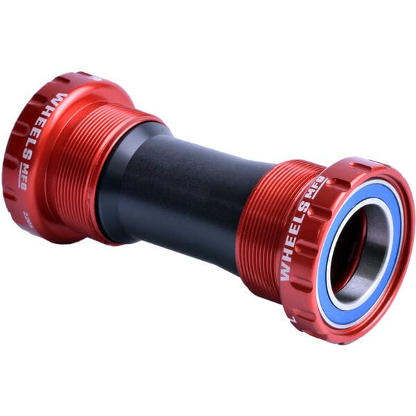 Wheels Manufacturing BSA Threaded Frame ABEC | Power2Cycle3 Bearings For 24mm Cranks | Power2Cycle Red