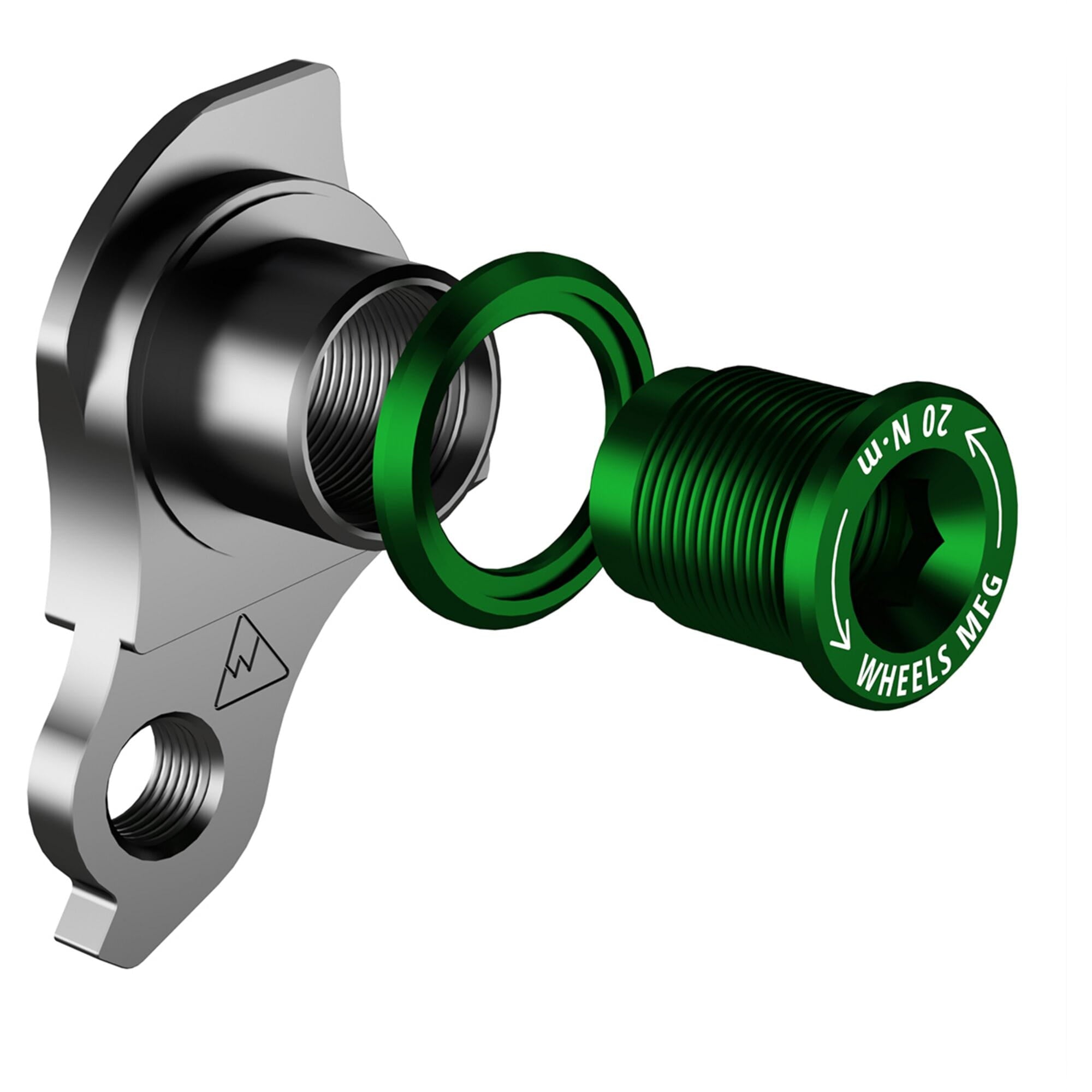 Wheels Manufacturing Replaceable Derailleur Hanger / Dropout 4049 | Power2Cycle Green Bolt | Power2Cycle UDH