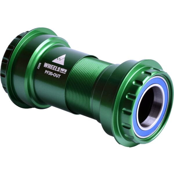 Wheels Manufacturing PF30 Outboard ABEC | Power2Cycle3 Bearings For 24mm Cranks | Power2Cycle Green