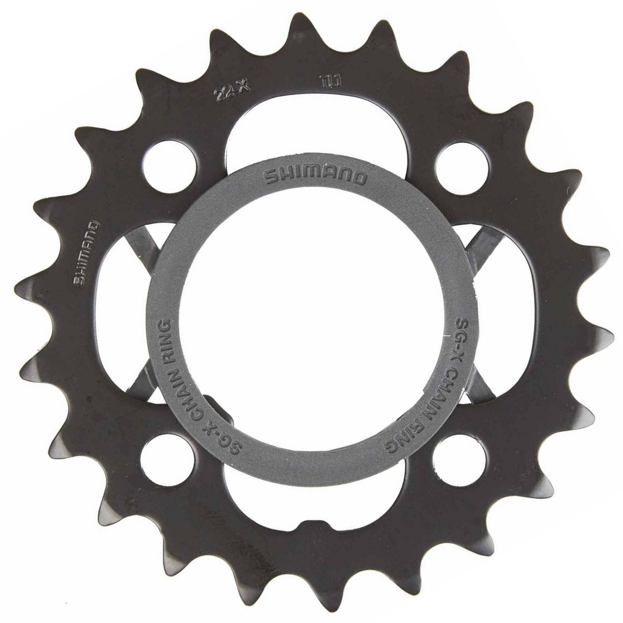 Shimano Acera M361 Acera 7/8 speed inner chainring and protector, 22T, black
