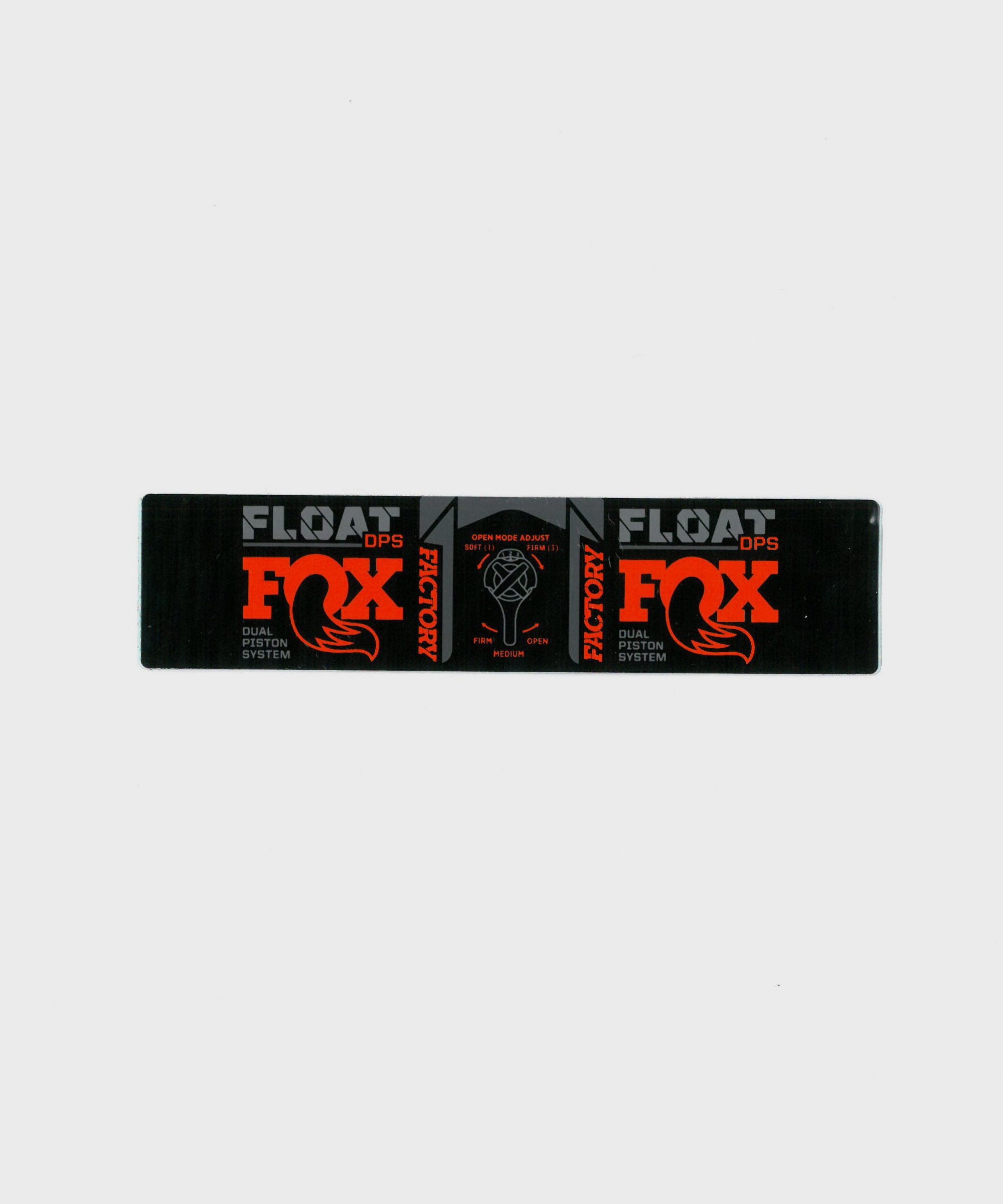FOX Shock FLOAT DPS Factory EVOL 7.25+ / 165mm+ Adjust Decal 2021
