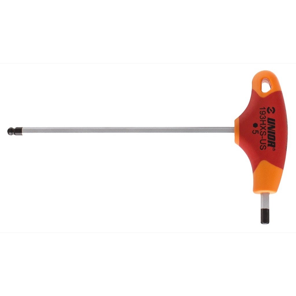 UNIOR Ball | Power2CycleEnd Hexagonal Screwdriver With T | Power2CycleHandle | Power2Cycle RED