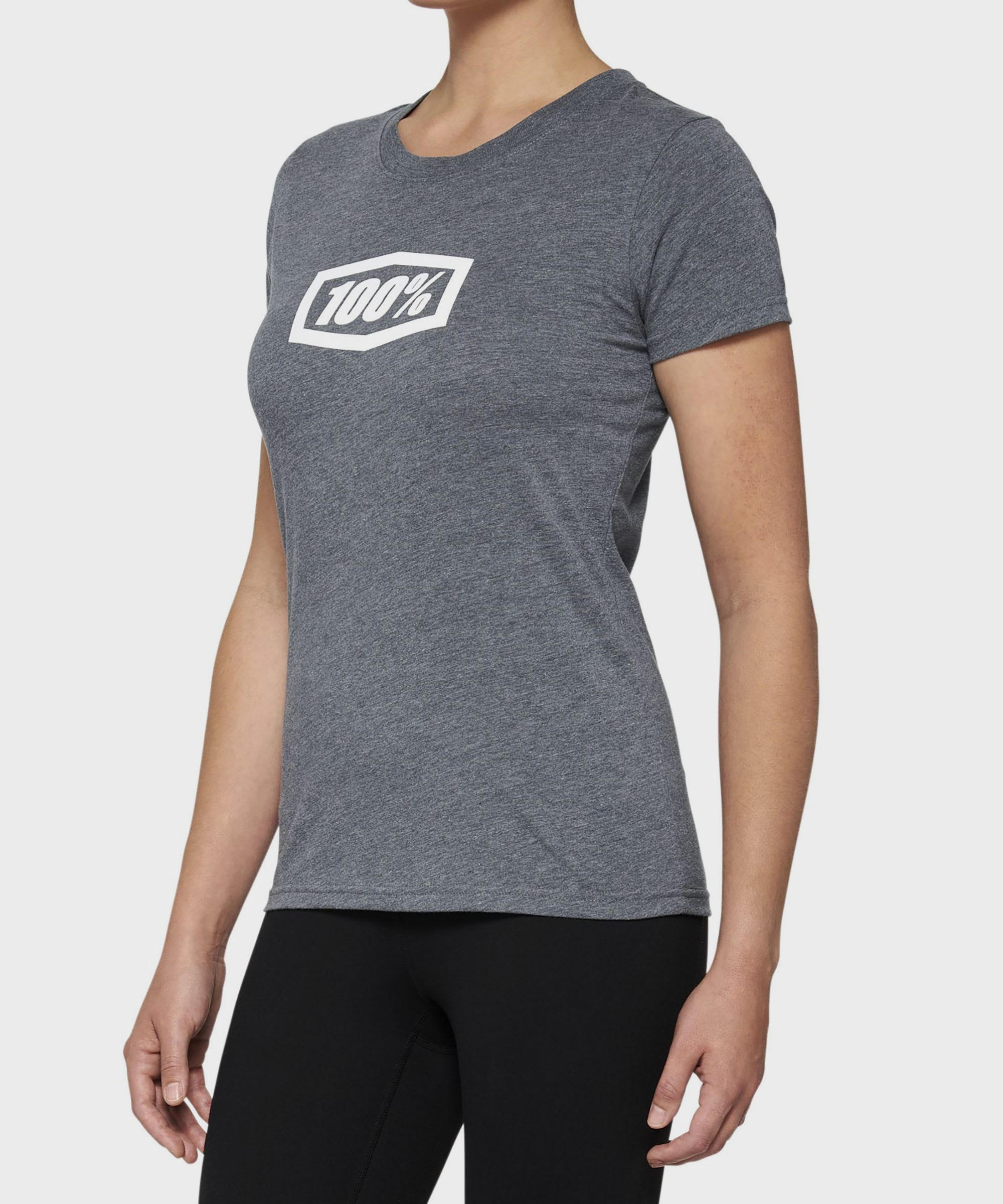 100% ICON Short Sleeve Women's T | Power2CycleShirt Heather Grey