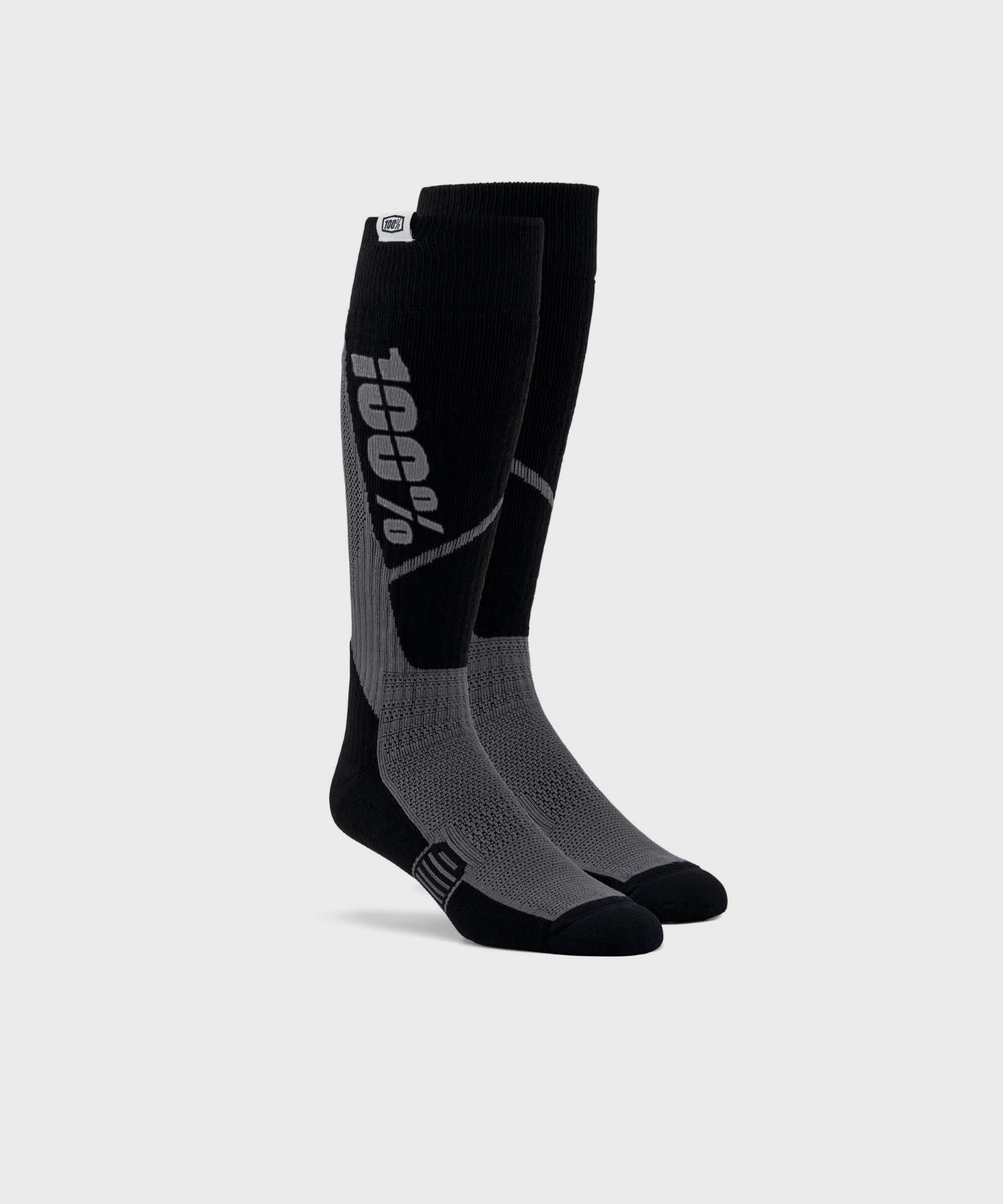 100% Torque Thick Comfort MX Sock Black S/M