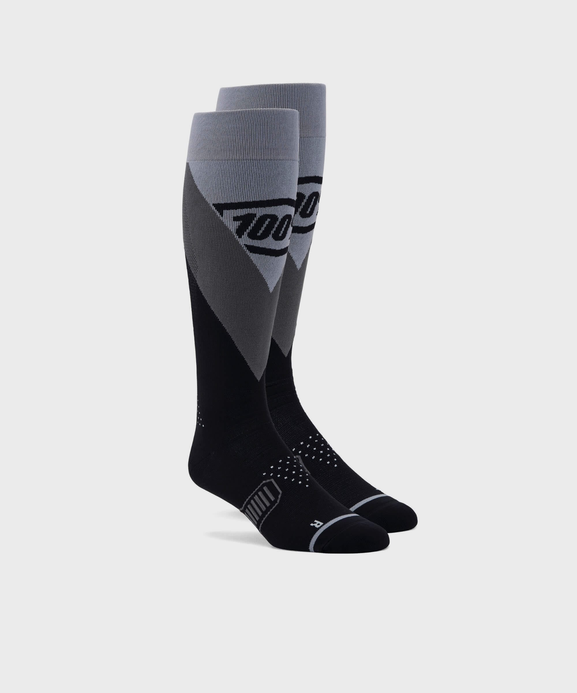 100% HI SIDE Thin MX Socks Black L/XL