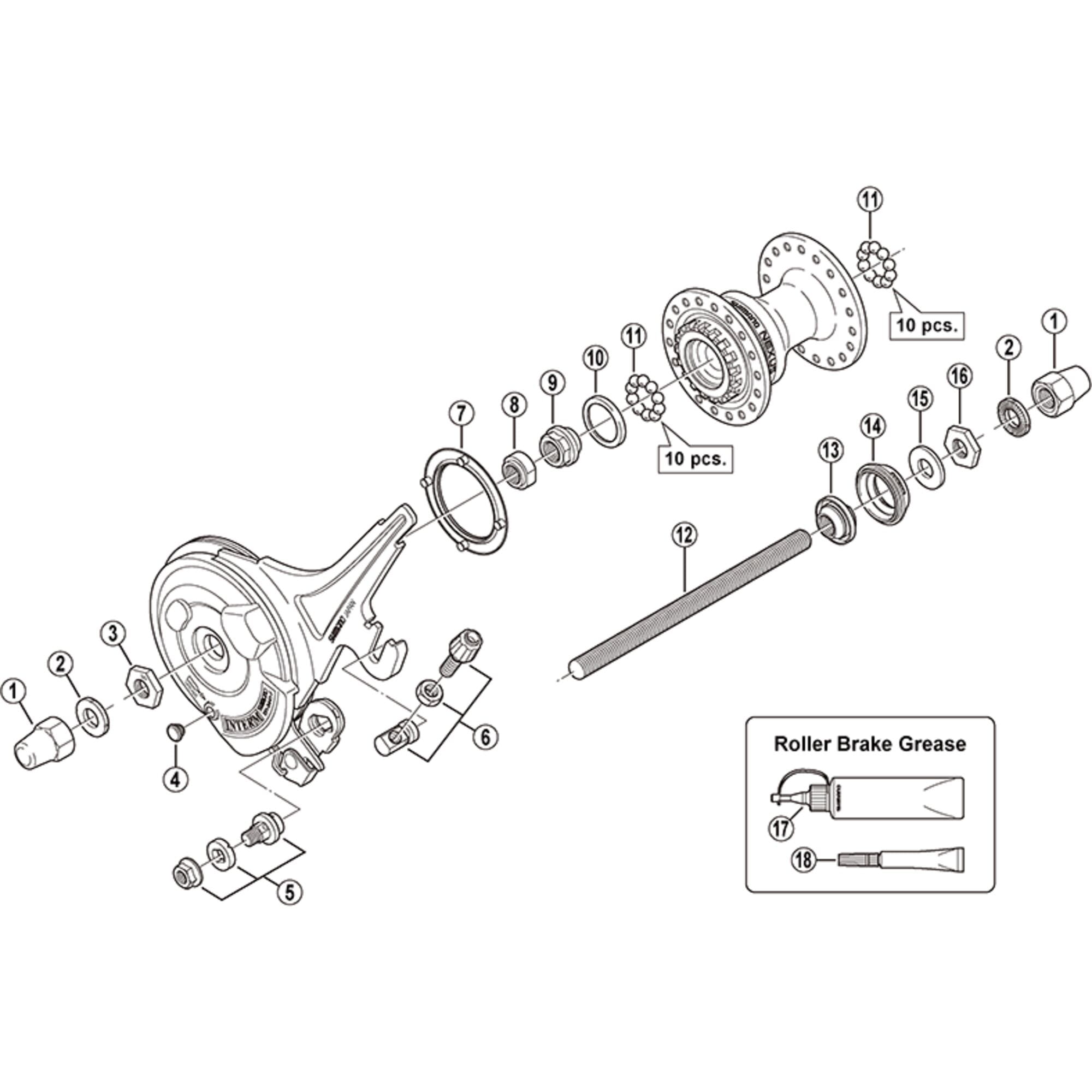 Shimano Spares NX50 left hand dust cap