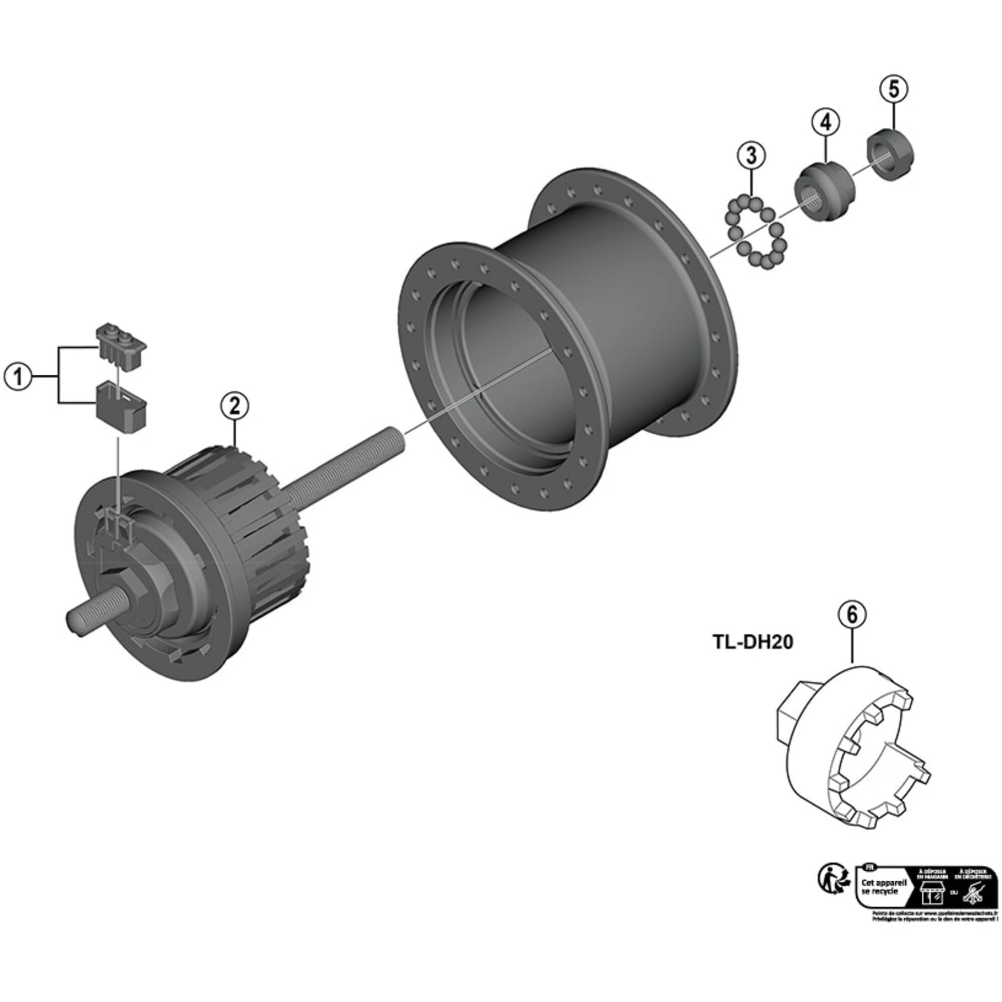 Shimano Spares NX Connector cap and cover