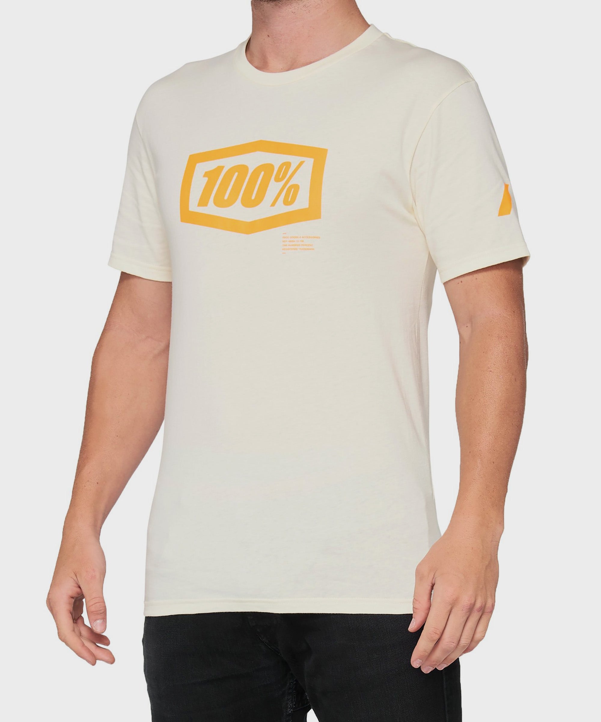 100% Essential T | Power2CycleShirt Chalk / Orange