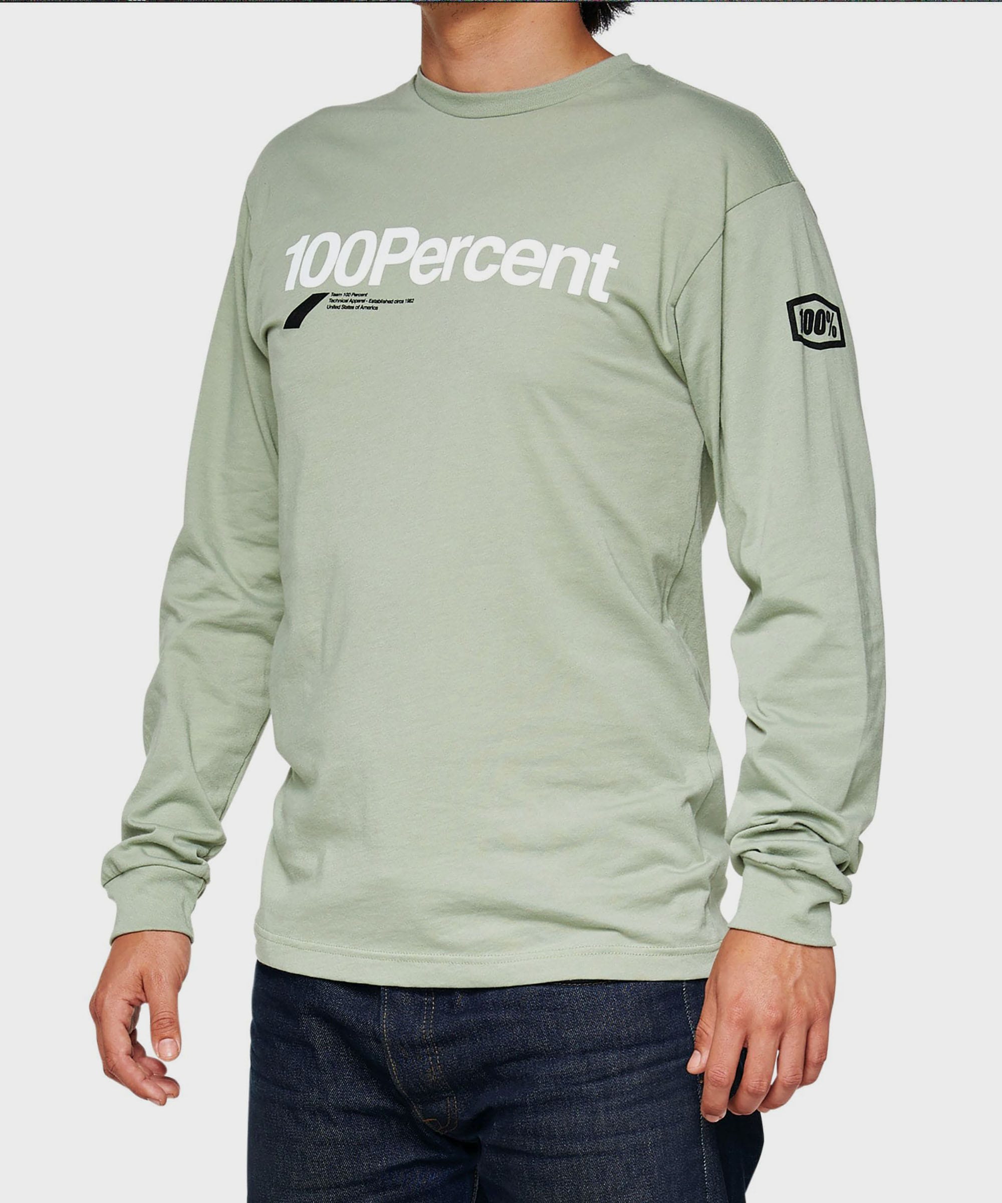 100% Bilto Long Sleeve T | Power2CycleShirt Slate Green
