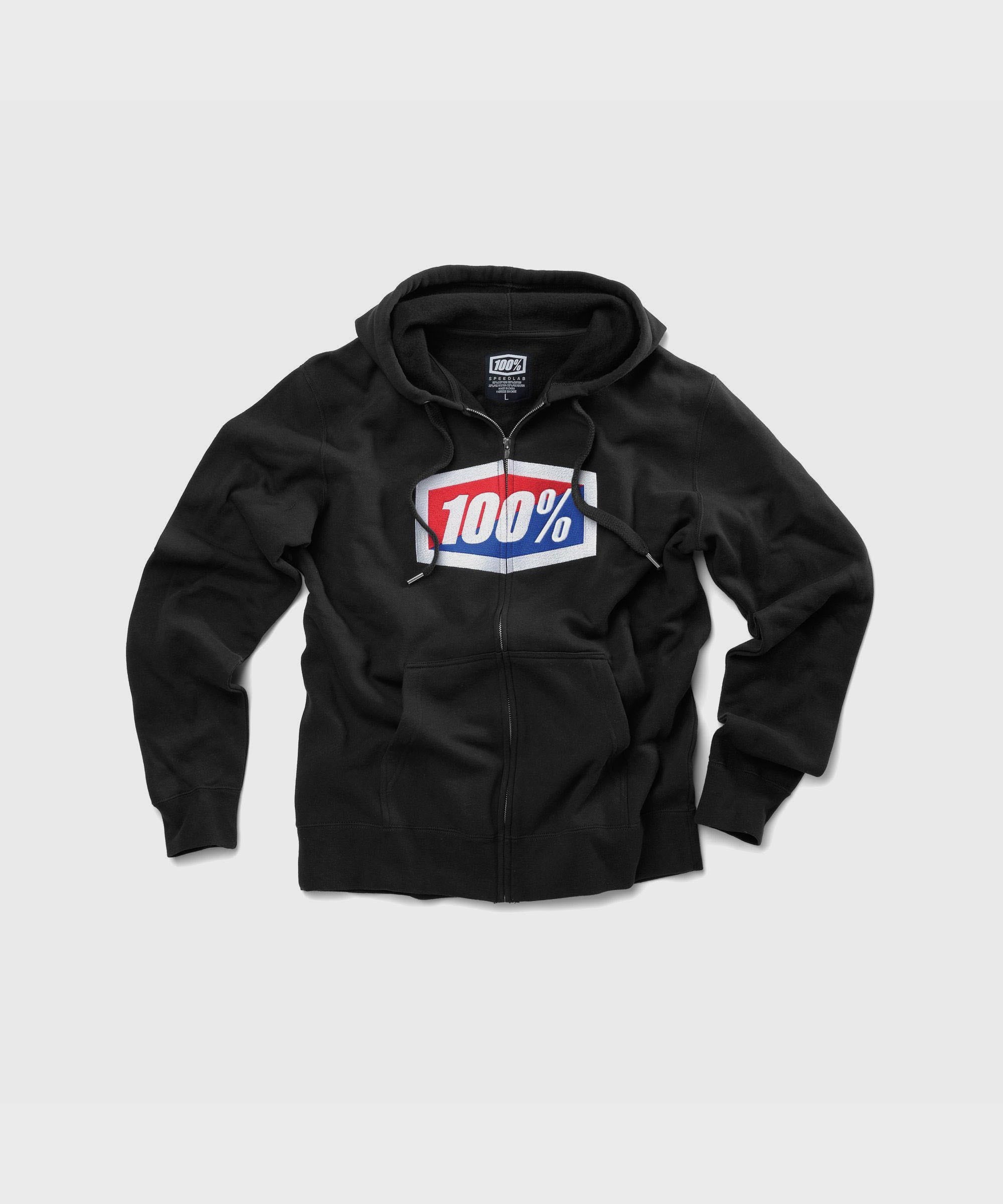 100% Official Zip Hoodie 2022 Black XXL