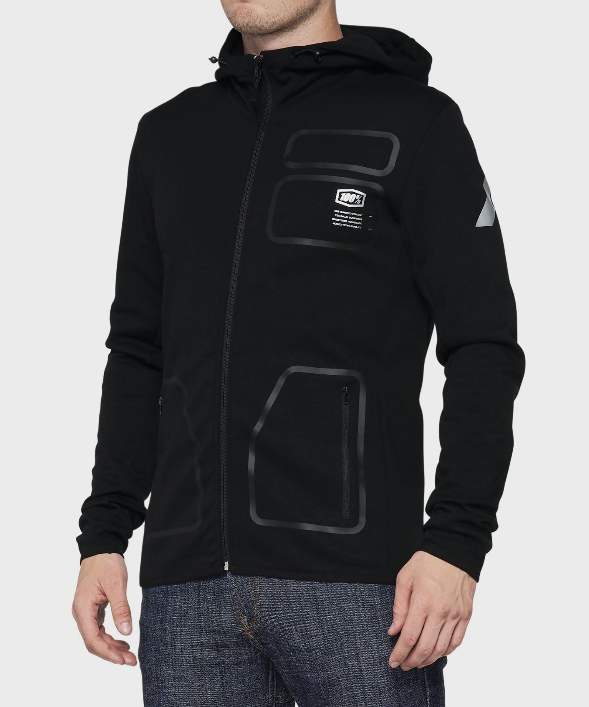 100% Viceroy Tech Zip Hoodie 2022 Black S
