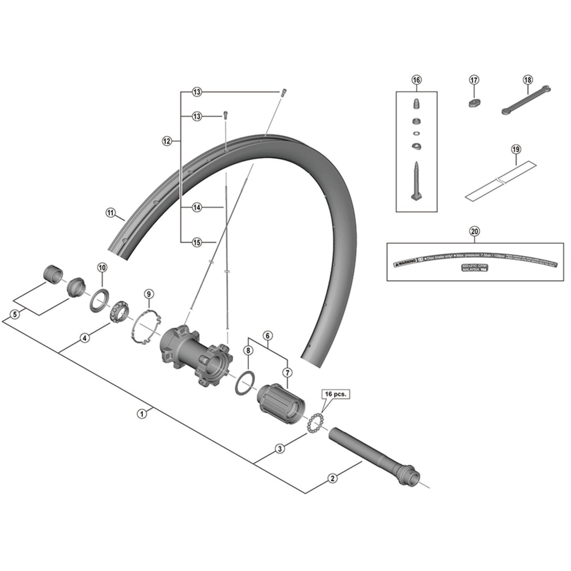 Shimano Spares M770 Freehub body washer
