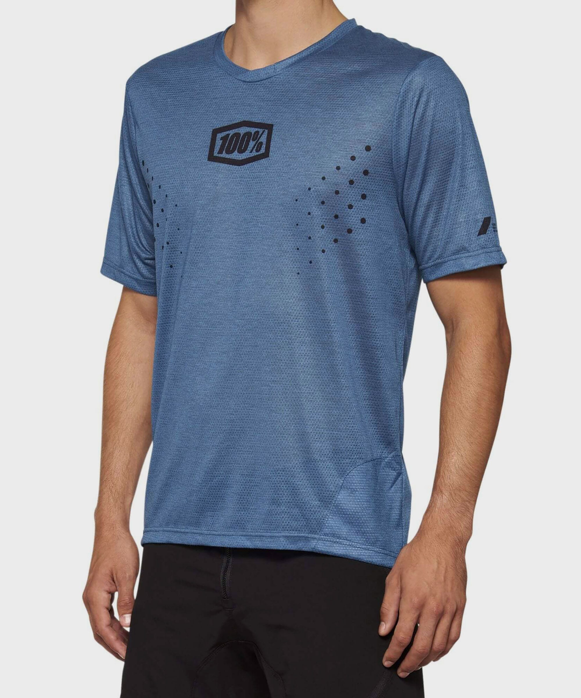 100% Airmatic Mesh Short Sleeve Jersey Slate Blue