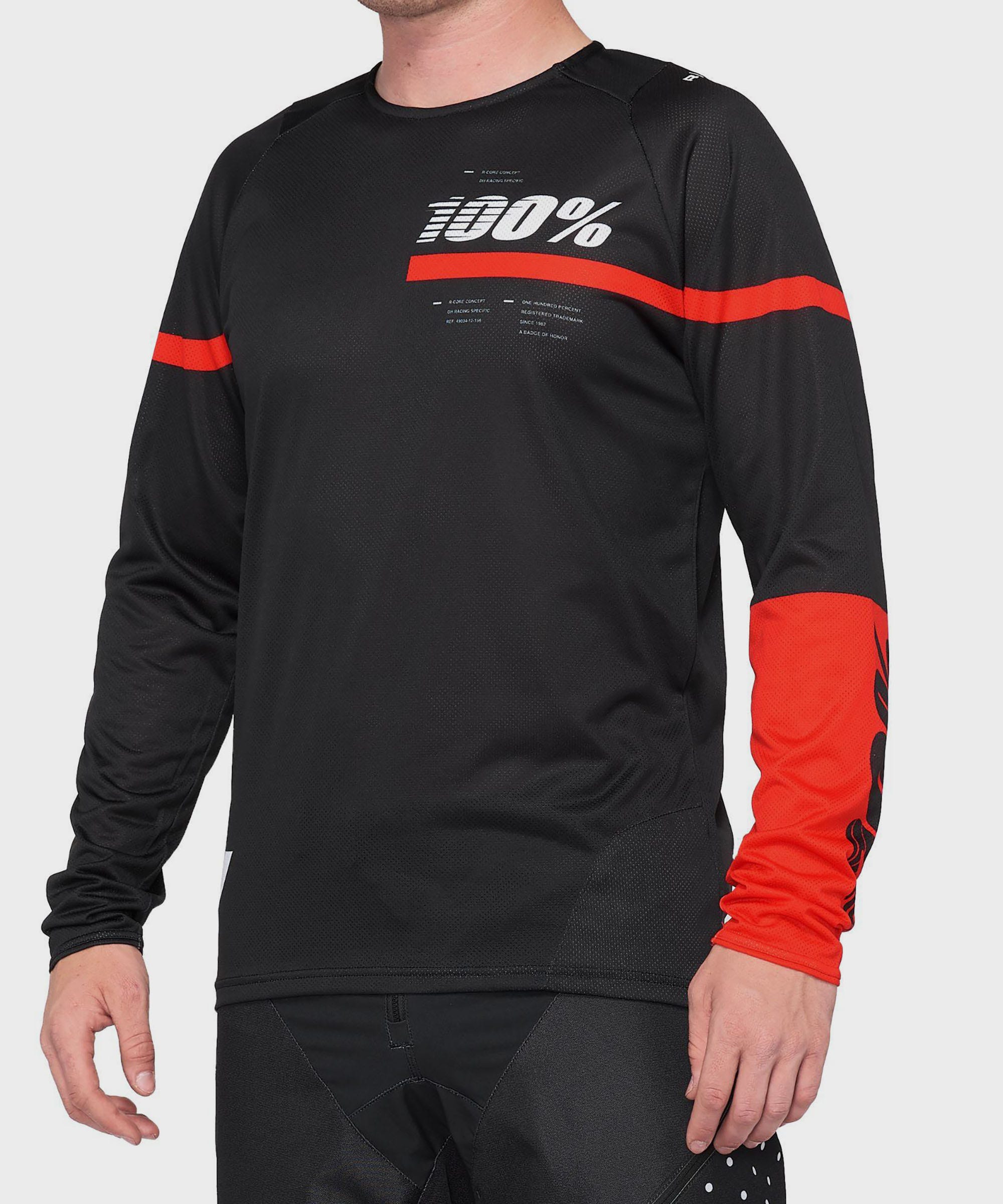 100% R | Power2CycleCore Jersey Black / Red S