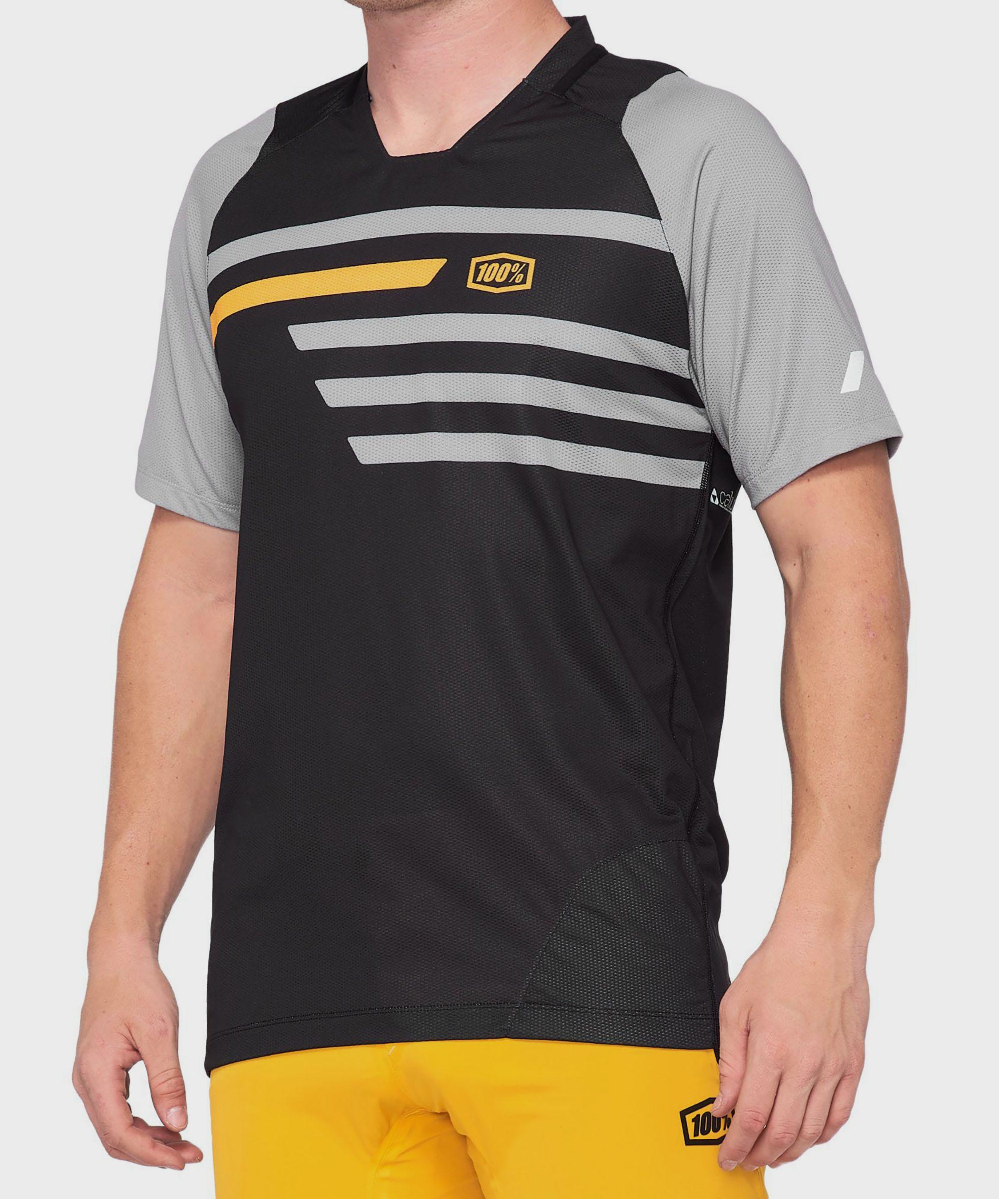 100% Celium Jersey Black / Mustard