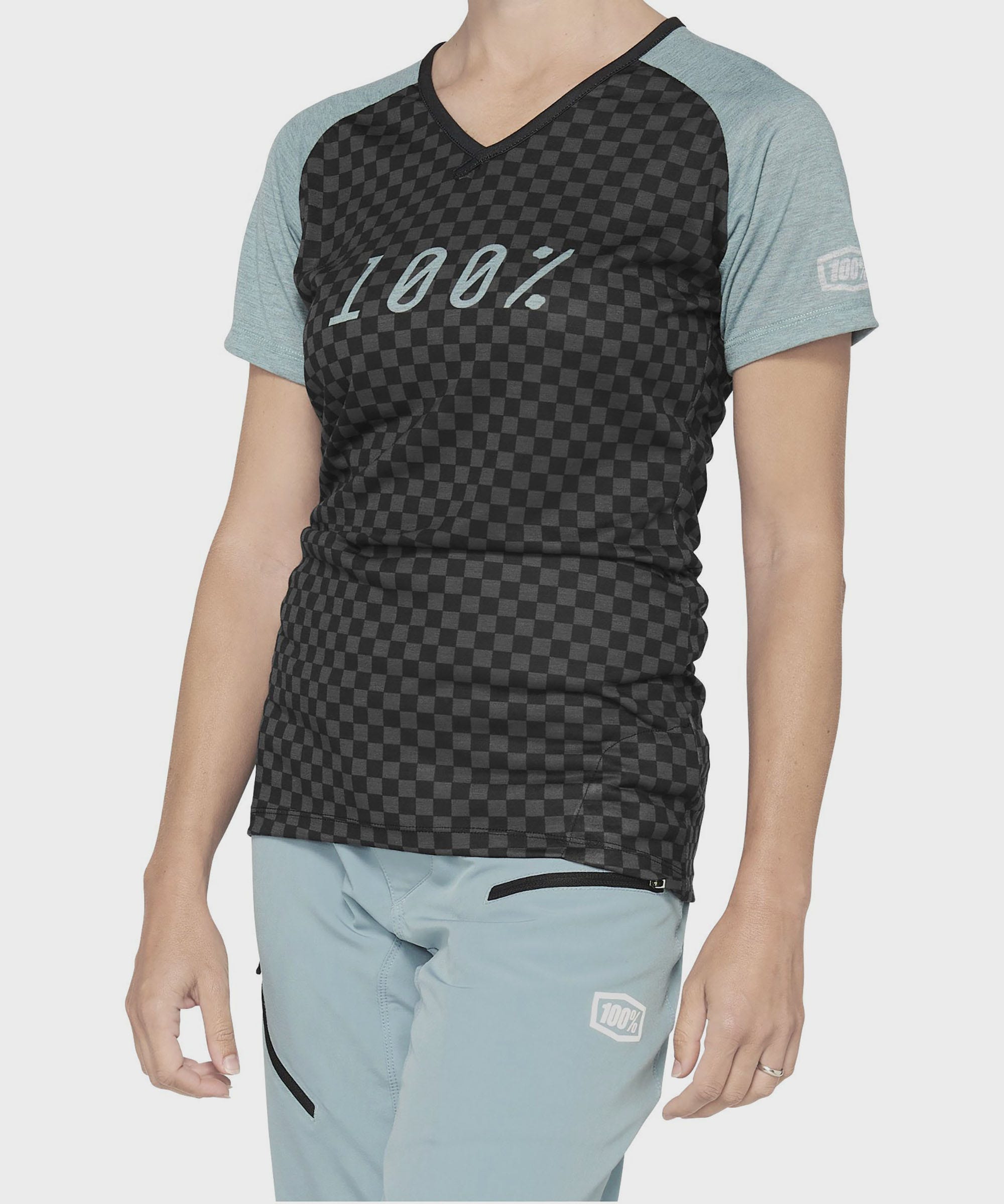 100% Airmatic Women's Jersery Seafoam Checkers