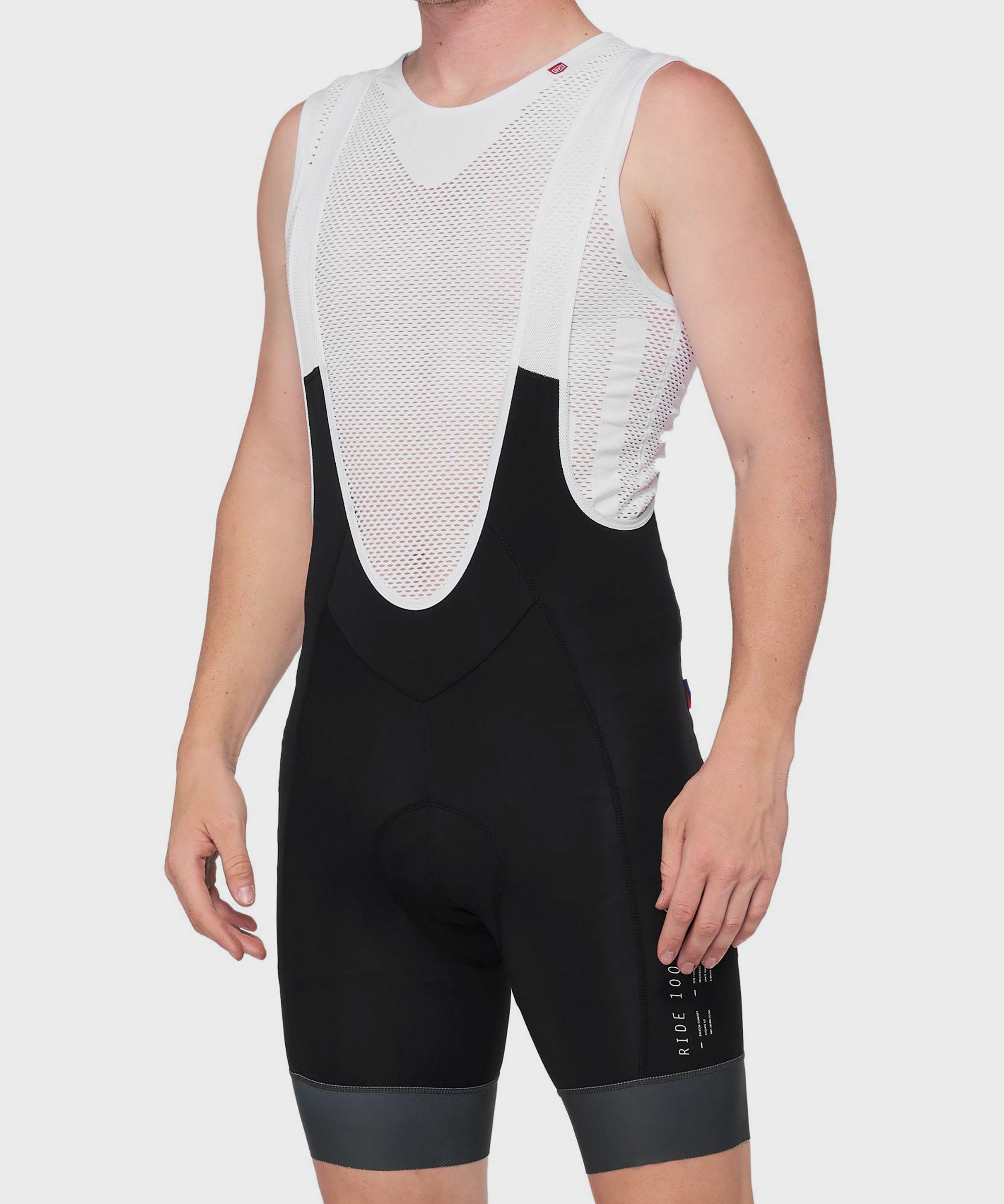 100% Exceeda Bib Shorts 2022 Black / Charcoal S