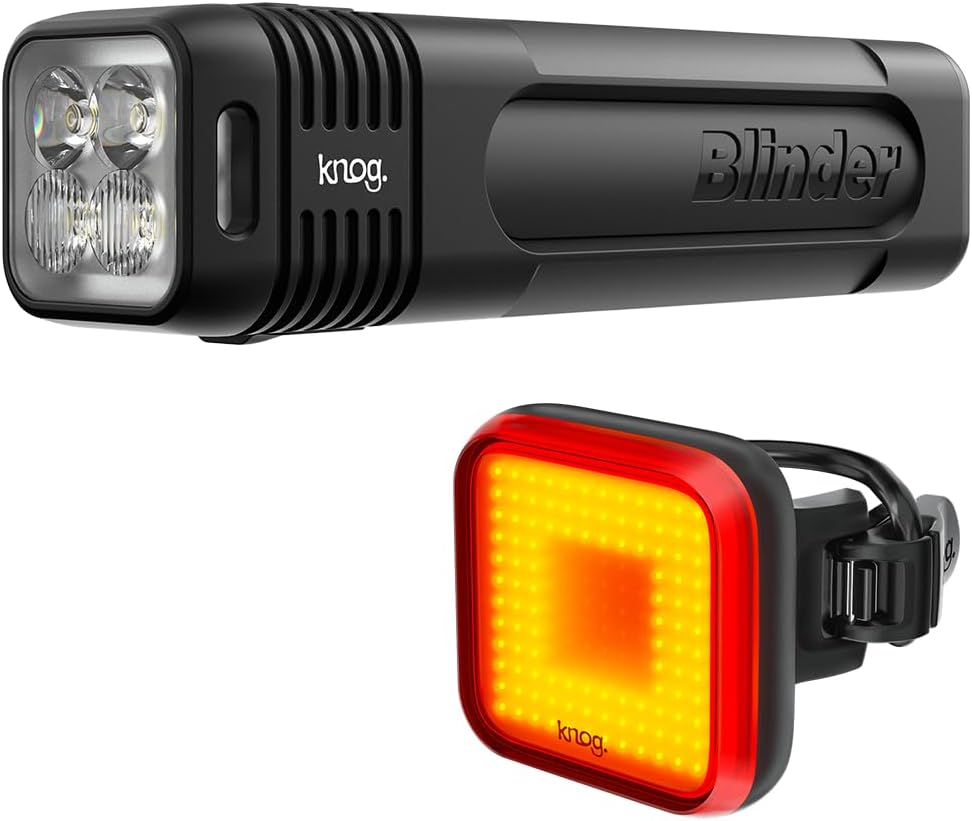 Knog Blinder Pro 600 Front + Blinder Square Rear Light Set