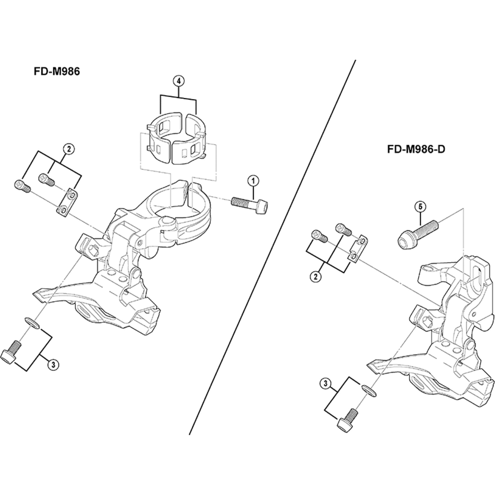 Shimano Spares M771D clamp bolt M6