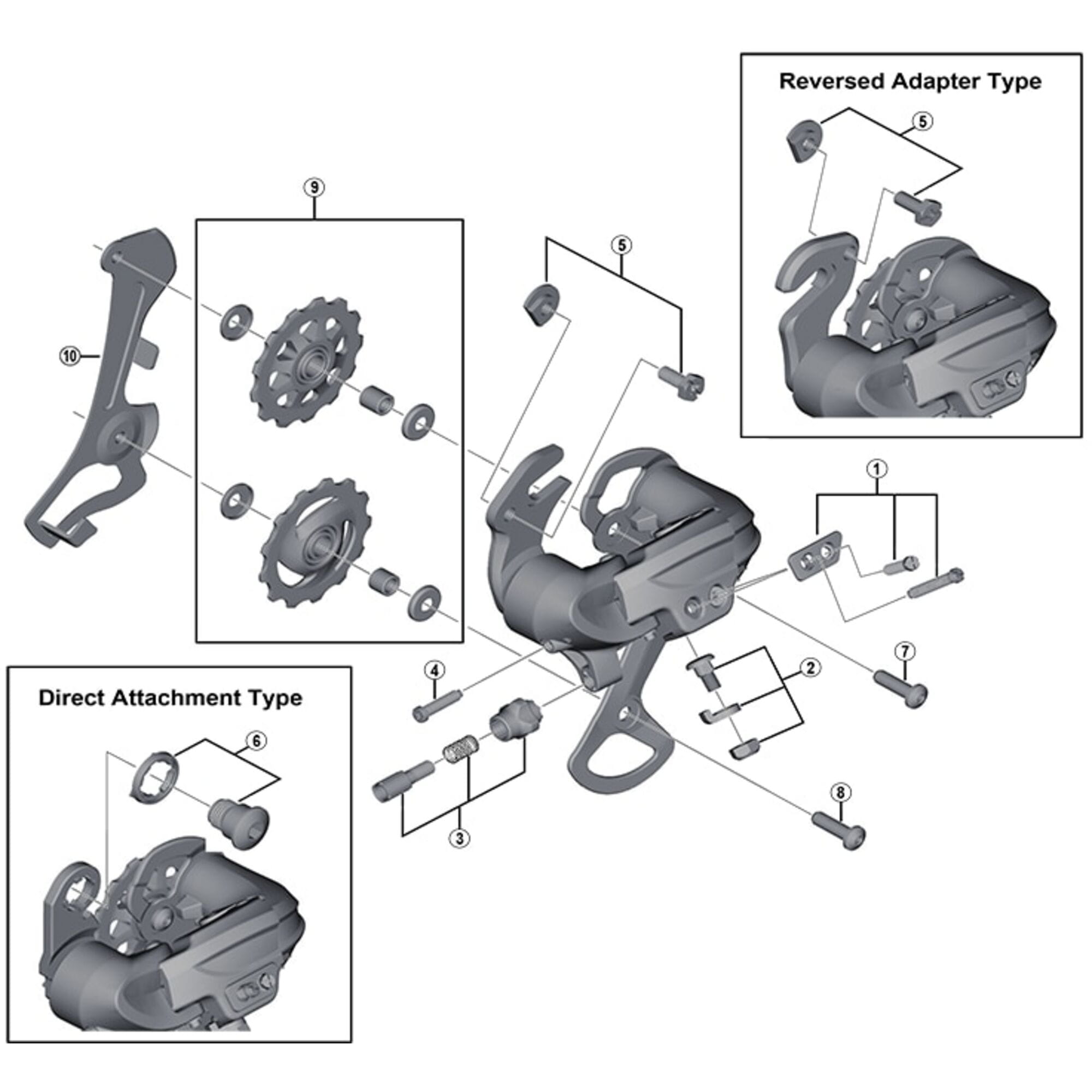 Shimano Spares C201 guide pulley bolt, M5 x 14.5 mm