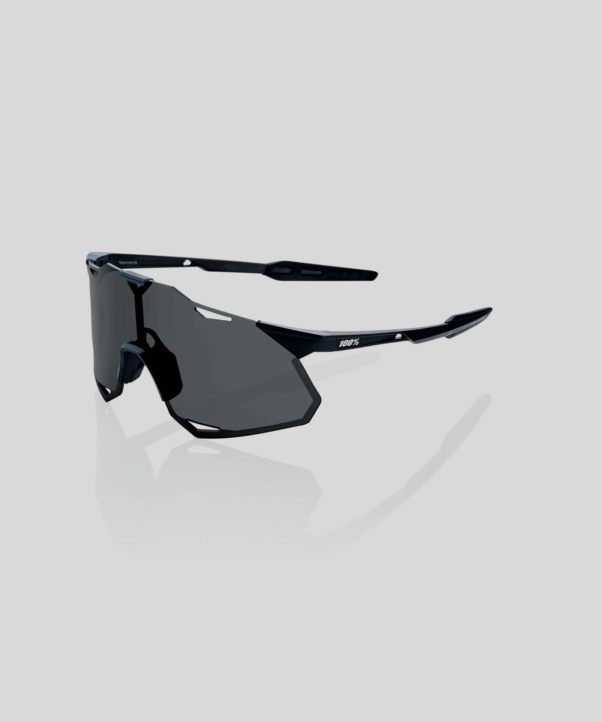 100% Hypercraft XS Glasses  | Power2Cycle Matte Black / Smoke Lens