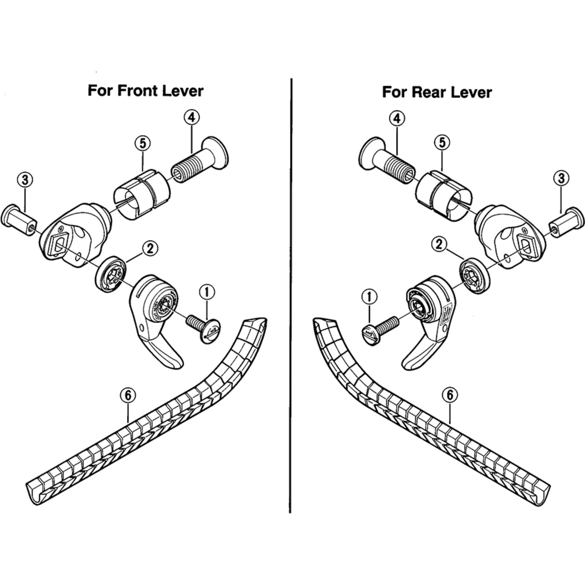 Shimano Spares 6208 lever boss cover for alloy frames