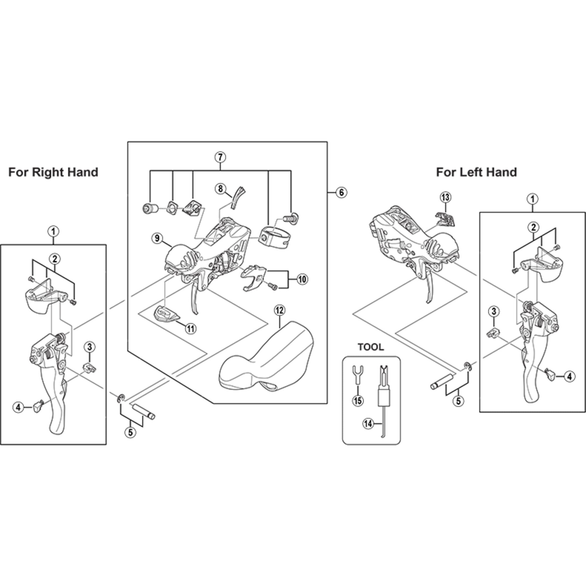 Shimano Spares 7900 left hand release lever support