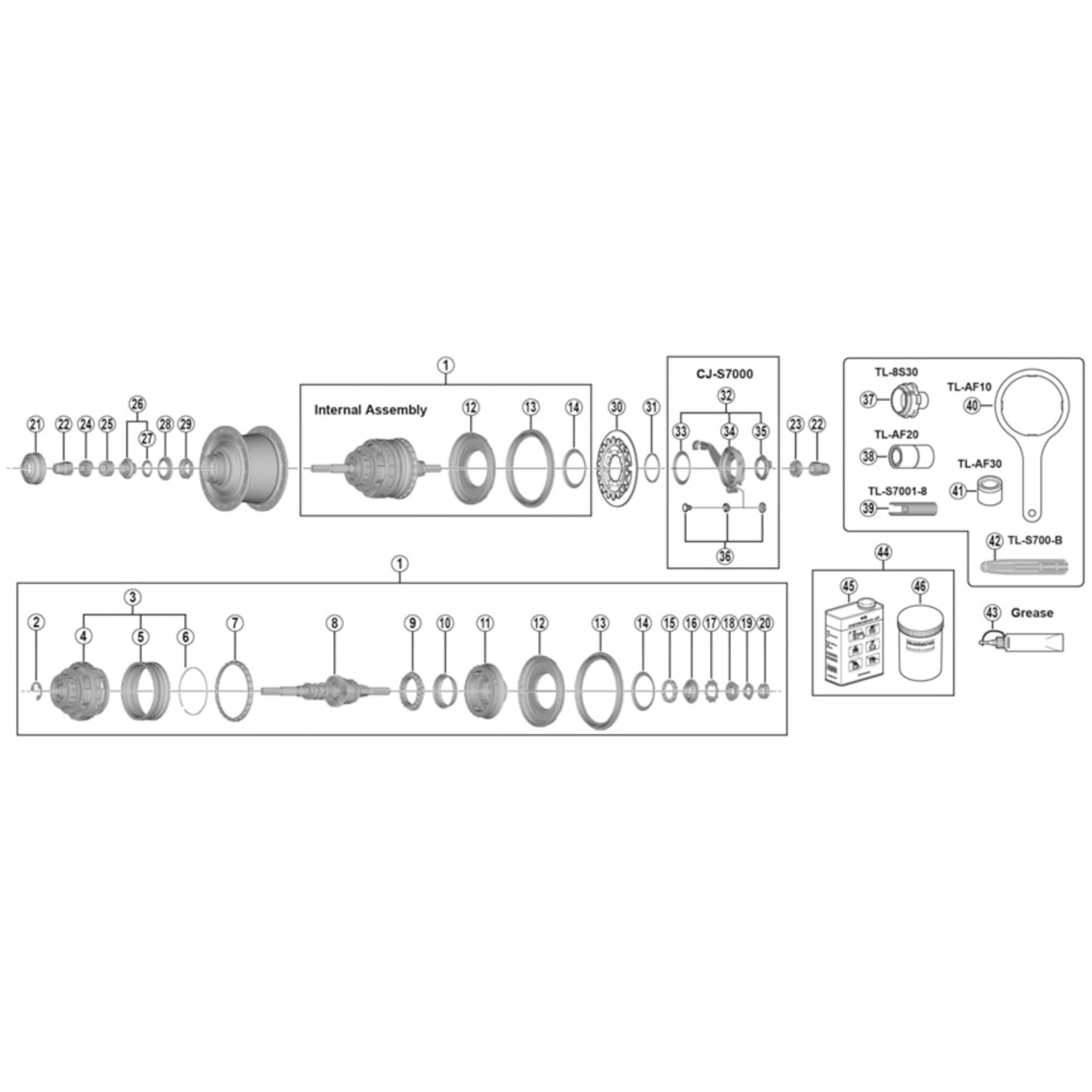 Shimano Spares 700 inner cable fixing bolt unit