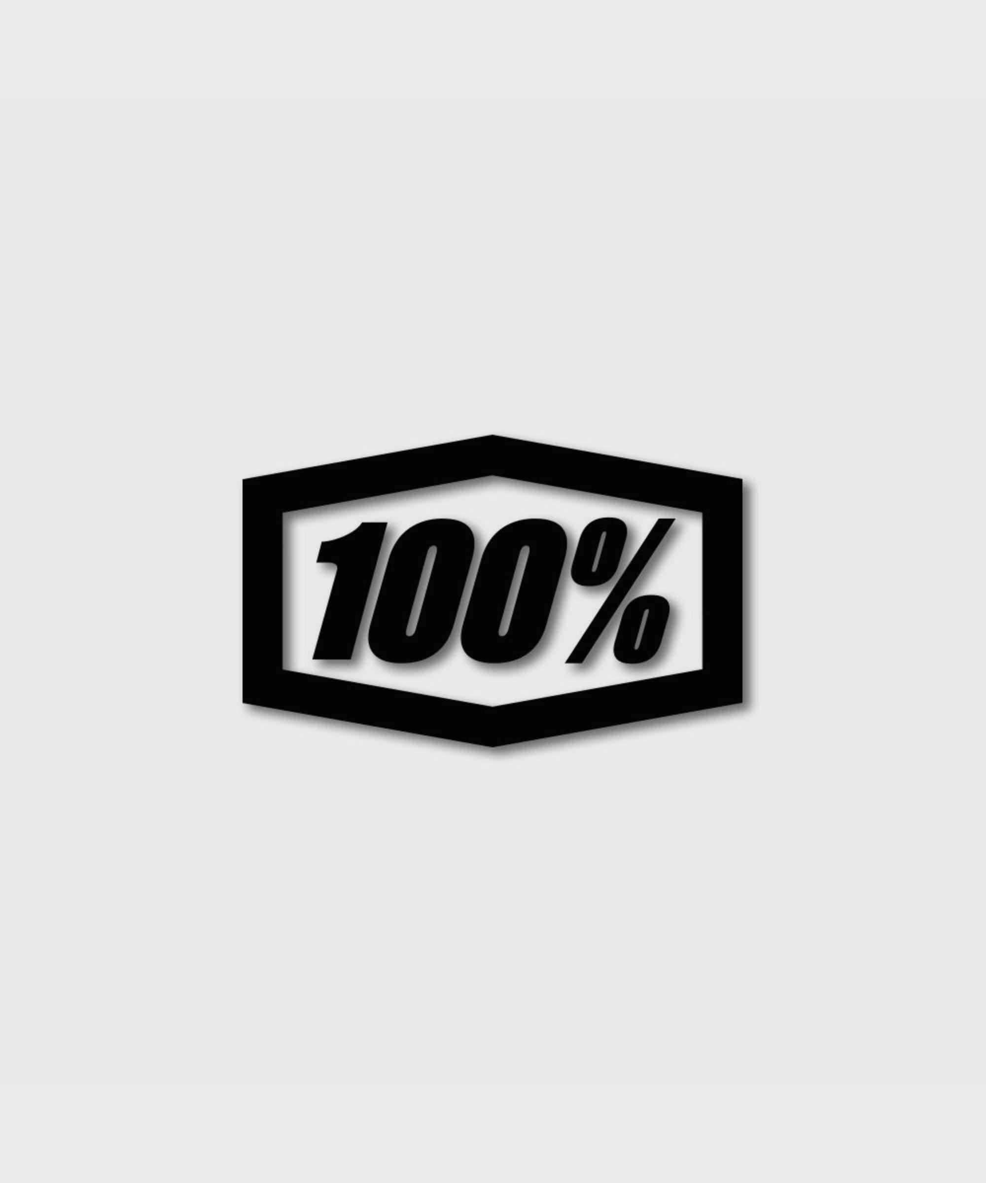 100% DieCut Trailer Decal 16&QUOT; Black