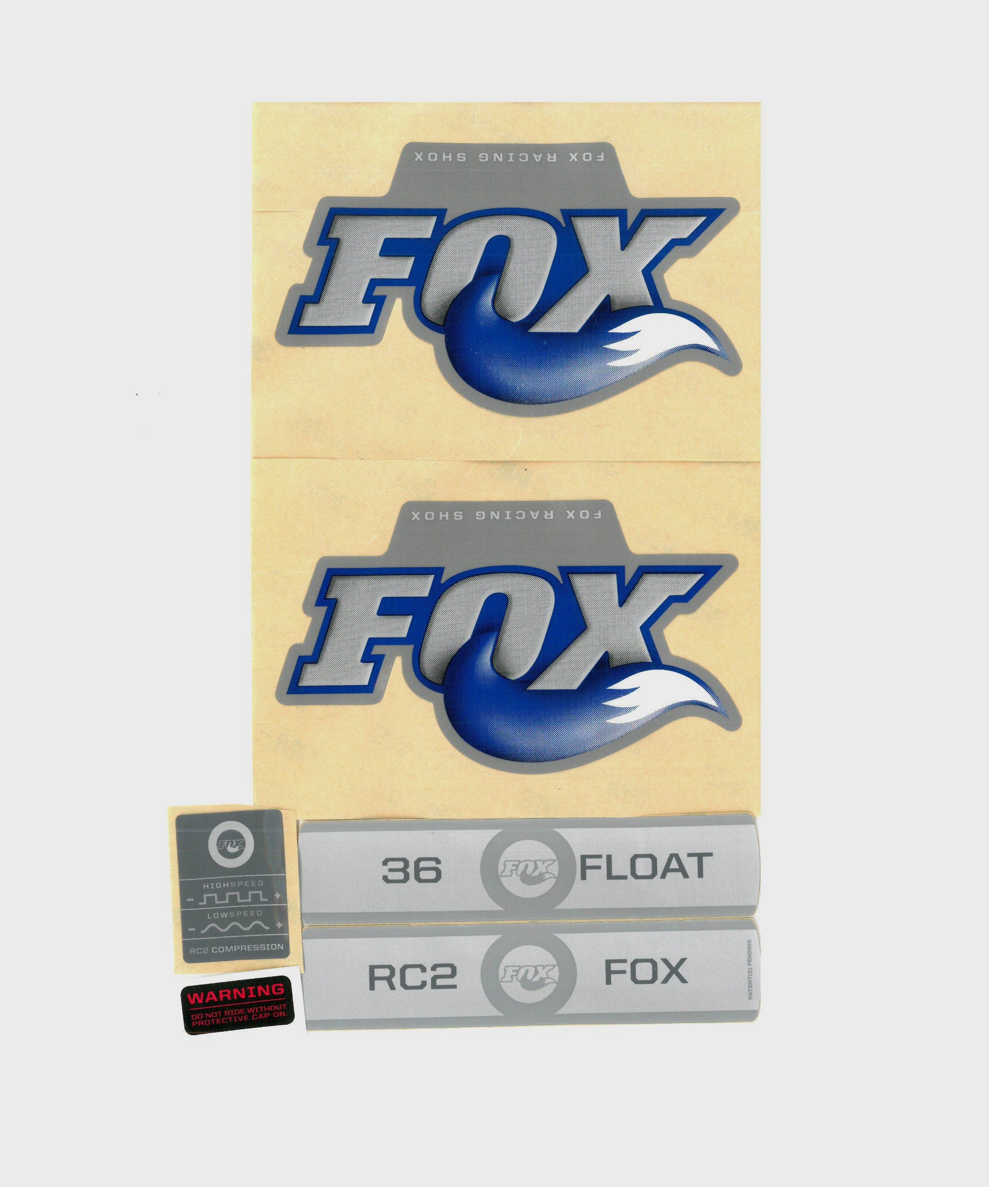 FOX Fork 36 FLOAT R Decal Kit 2009 Titanium