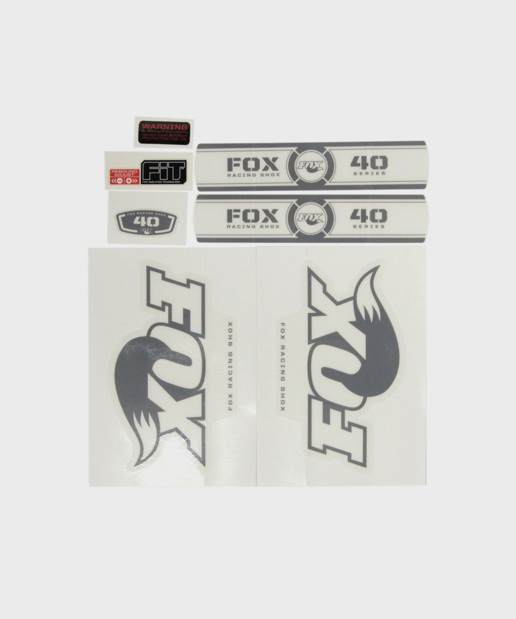 FOX Fork 40 RC2 FIT OE Decal Kit Grey 2011