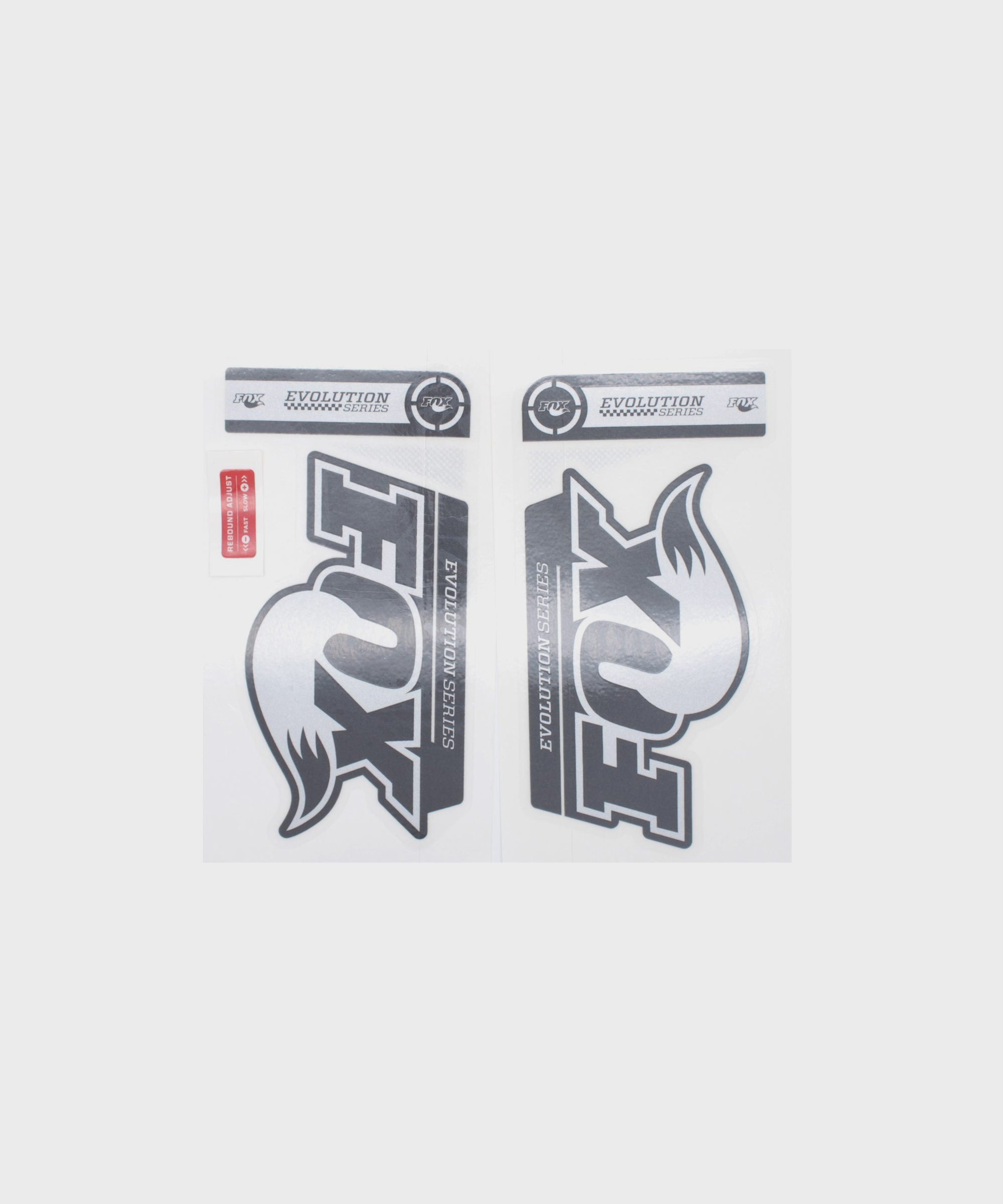 Fox Fork Decal Kit 32/ 34 Evolution Series 2014 Grey Logo