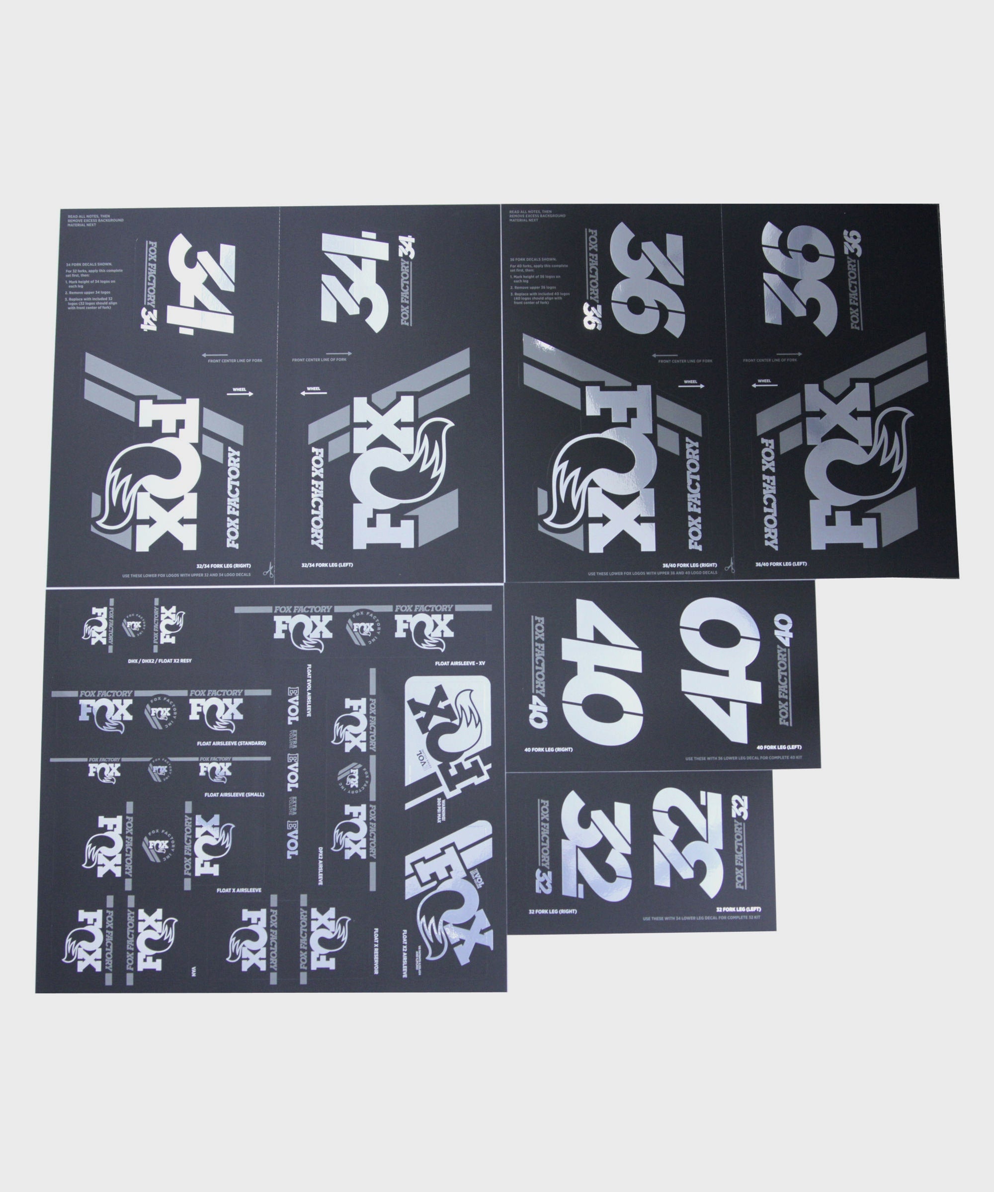 FOX AM Heritage Fork & Shock Decal Kit 2019