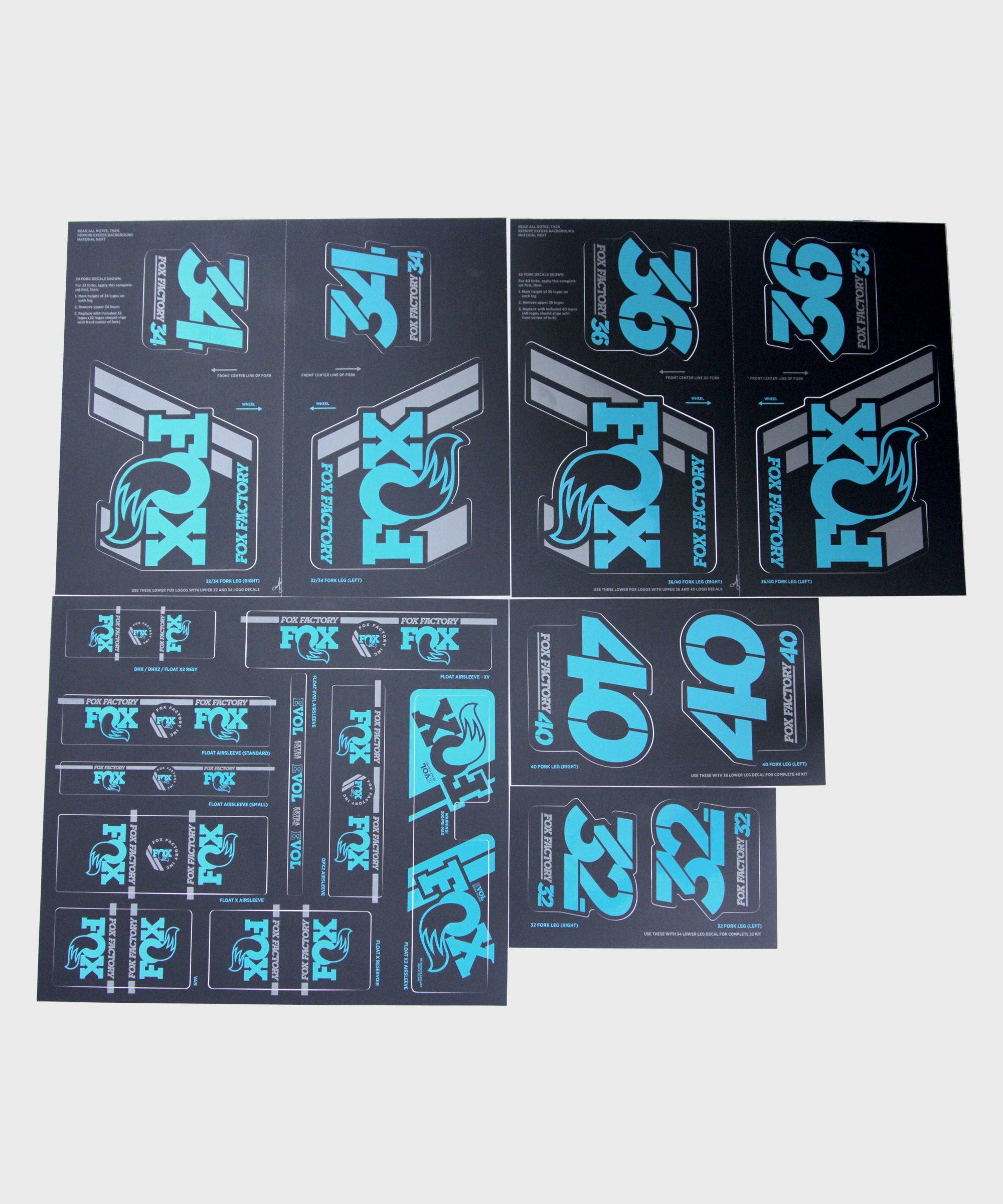 FOX AM Heritage Fork & Shock Decal Kit 2019