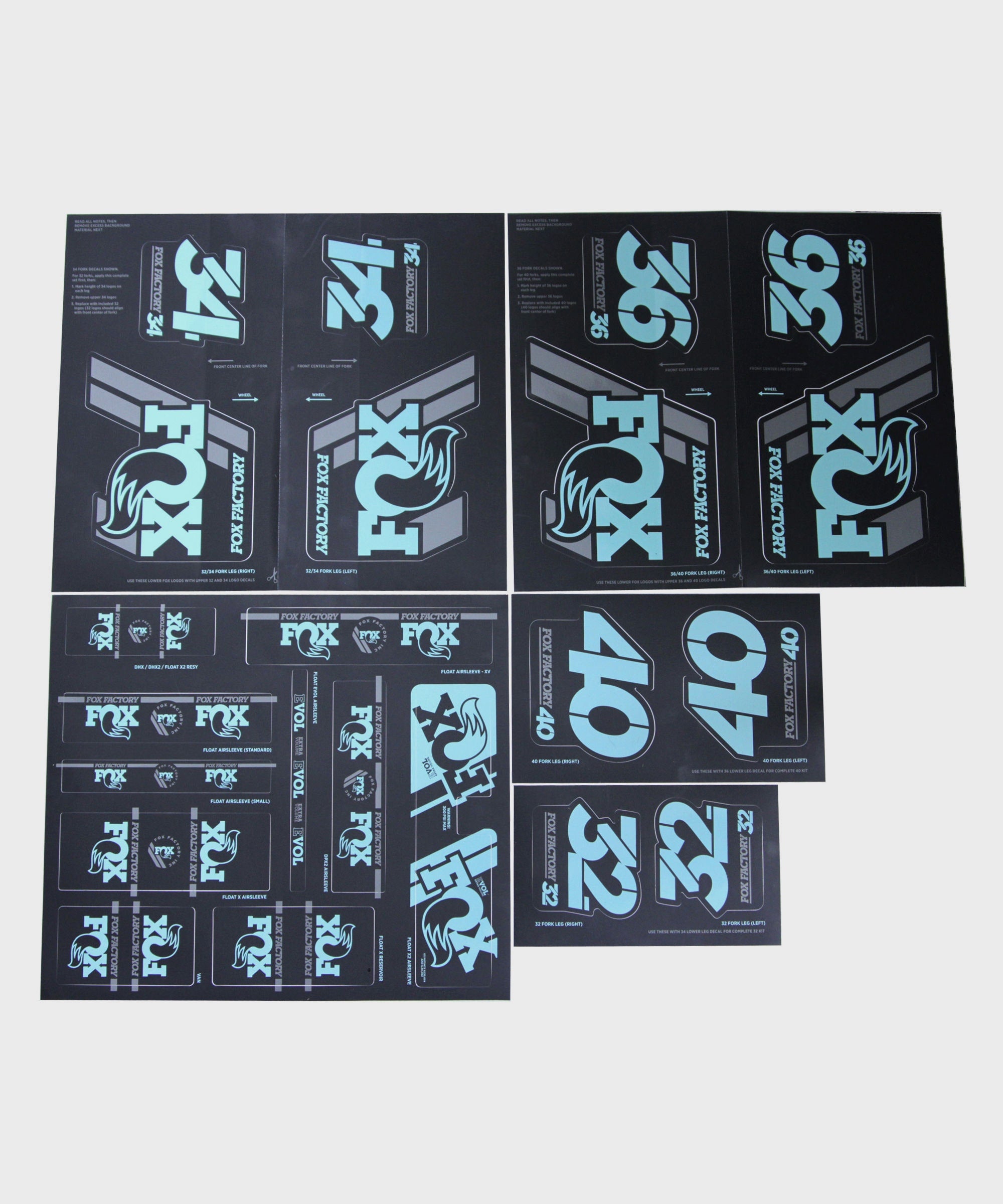 FOX AM Heritage Fork & Shock Decal Kit 2019