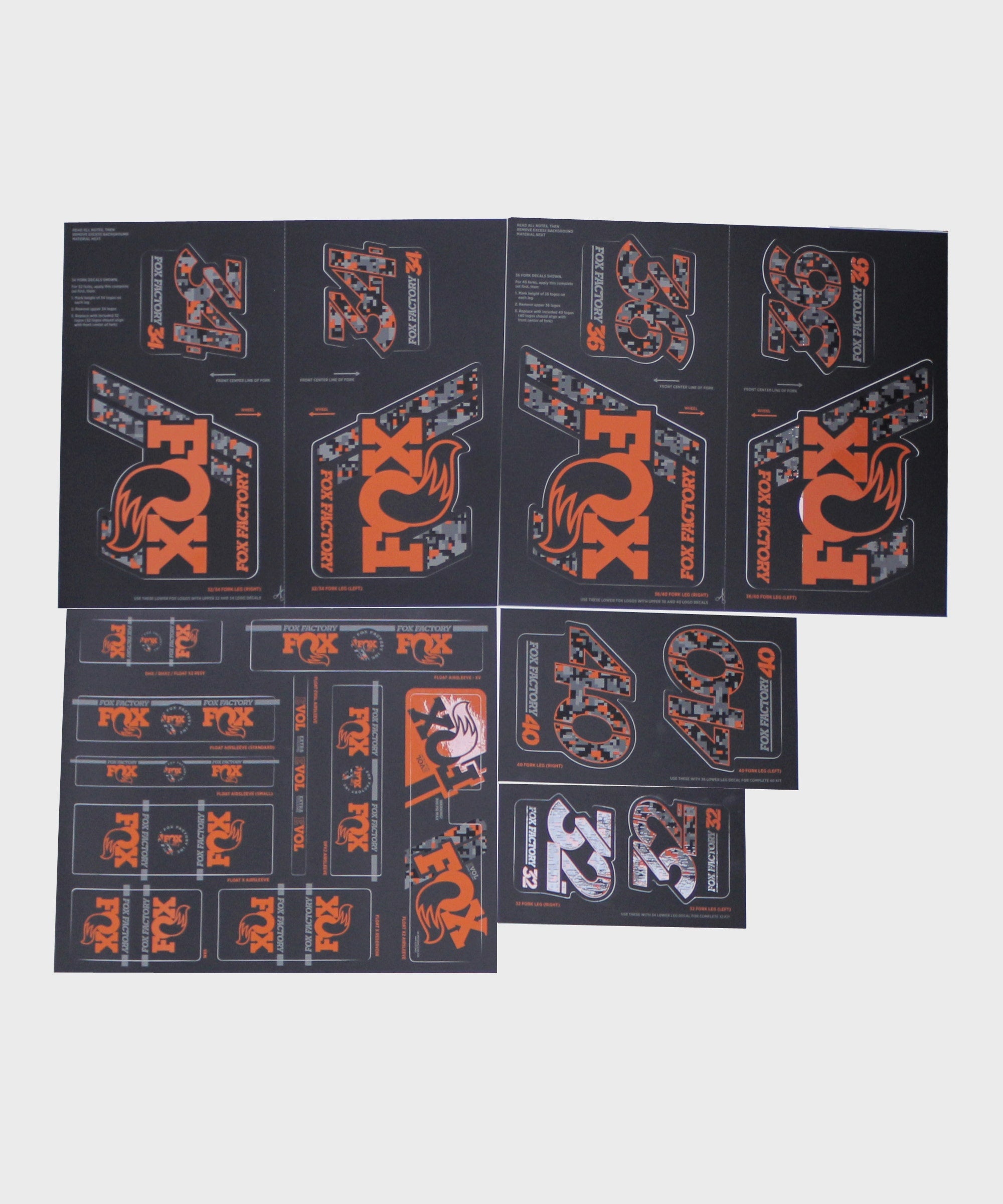 FOX AM Heritage Fork & Shock Decal Kit 2019