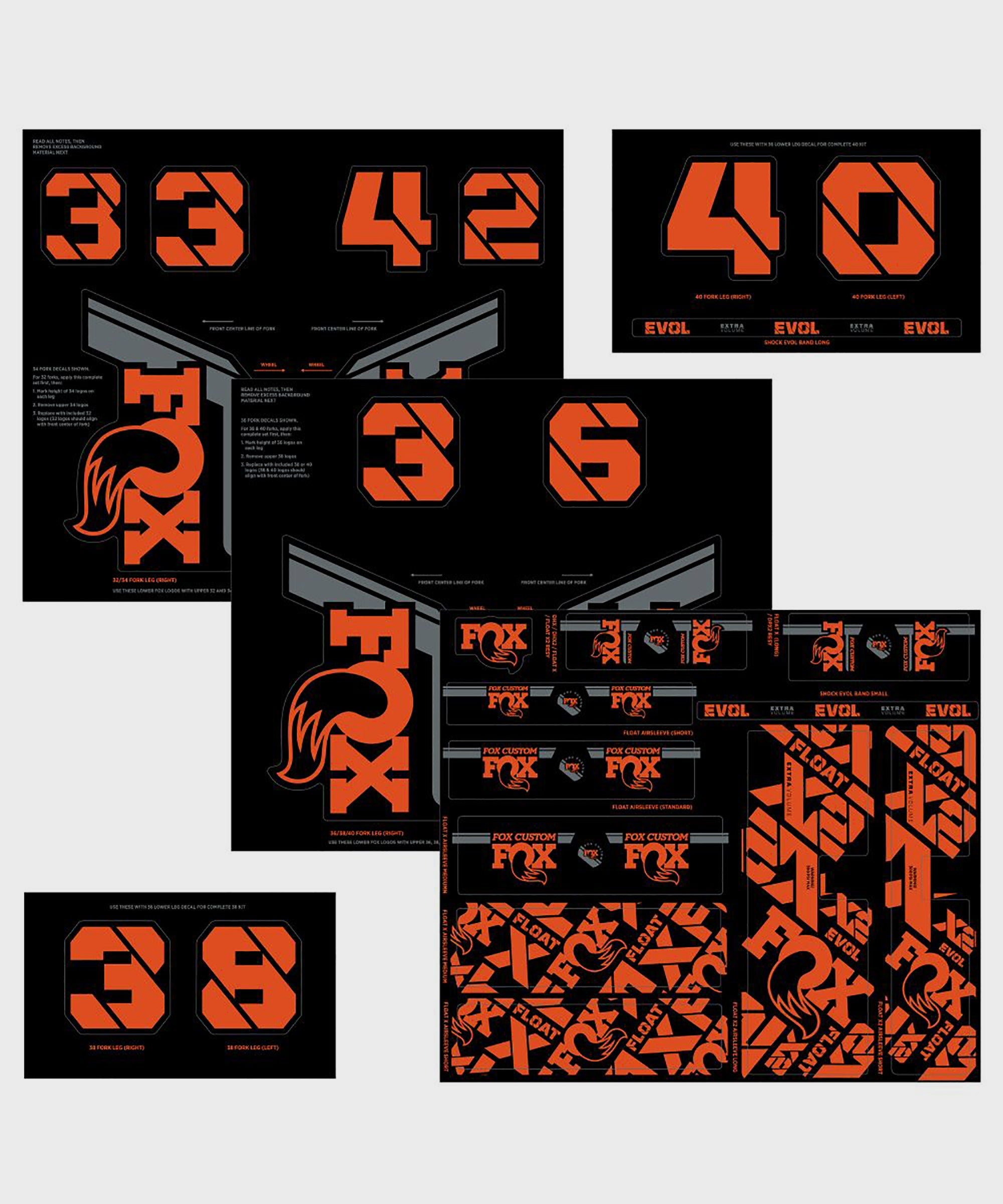 FOX Fork & Shock AM Custom Decal Kit 2021