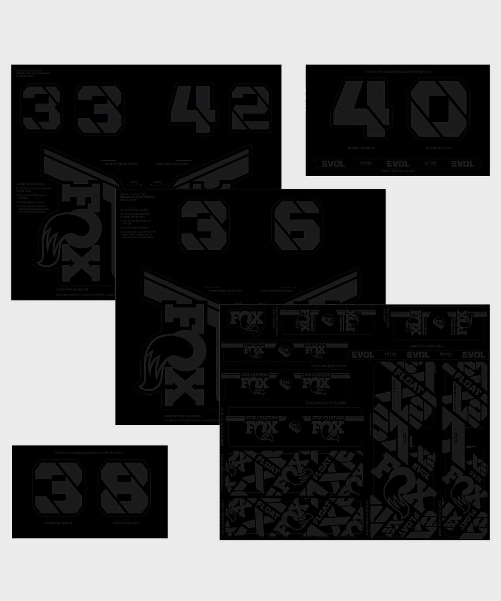 FOX Fork & Shock AM Custom Decal Kit 2021
