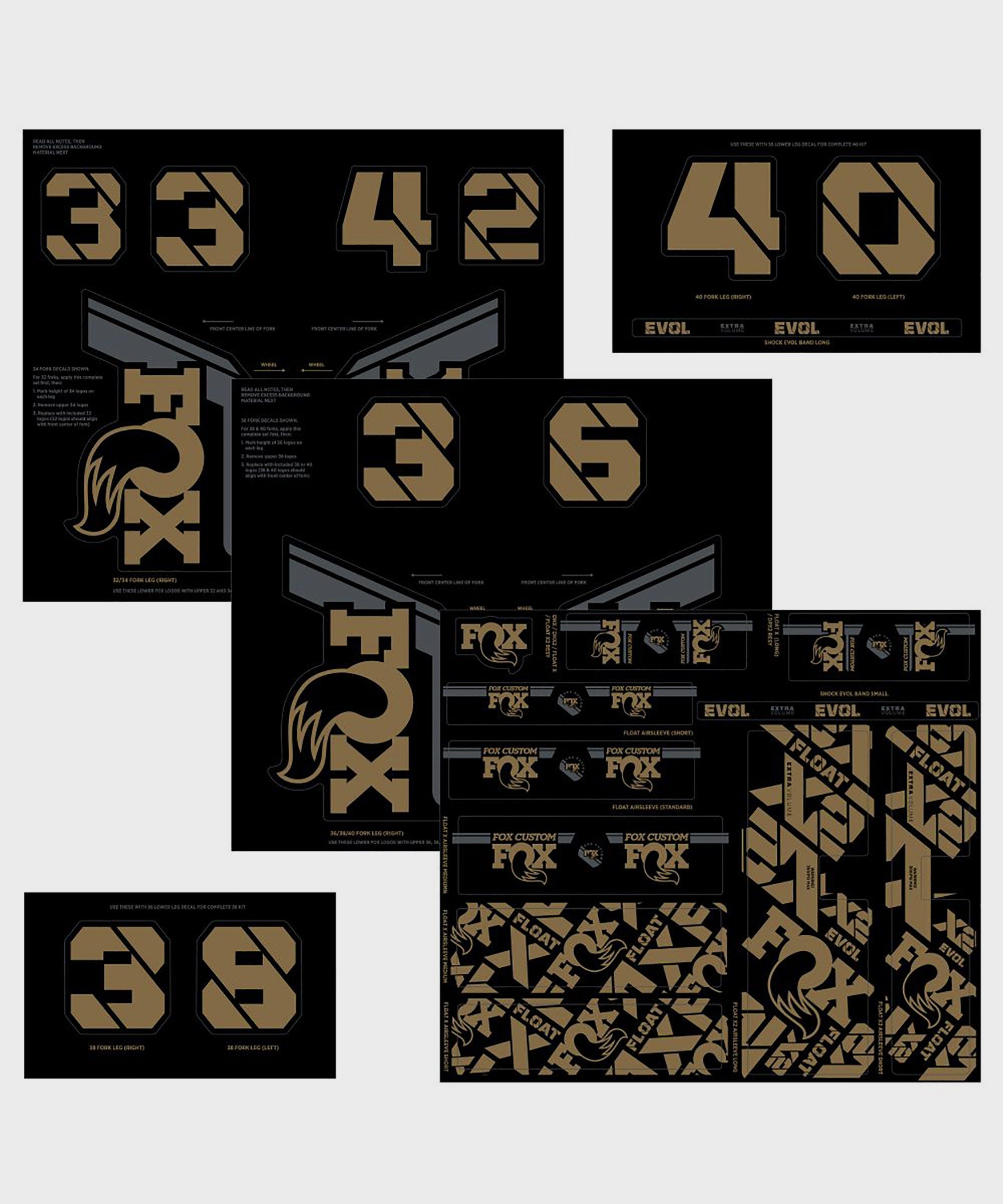 FOX Fork & Shock AM Custom Decal Kit 2021