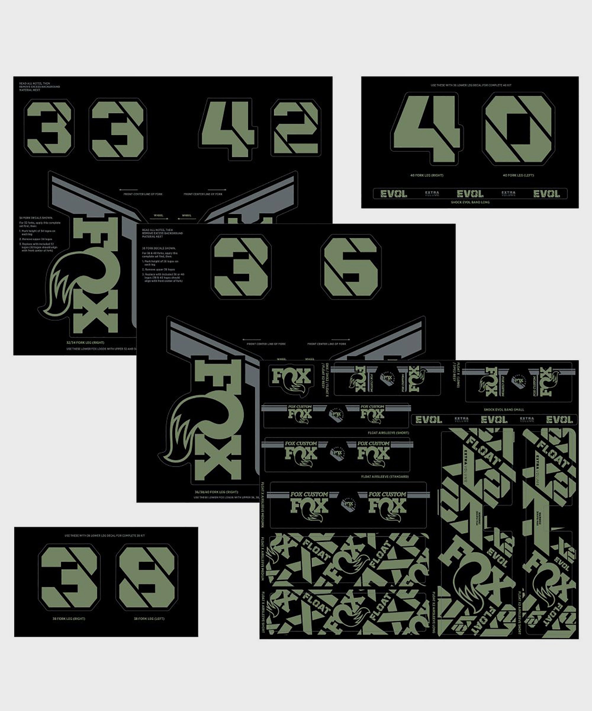 FOX Fork & Shock AM Custom Decal Kit 2021