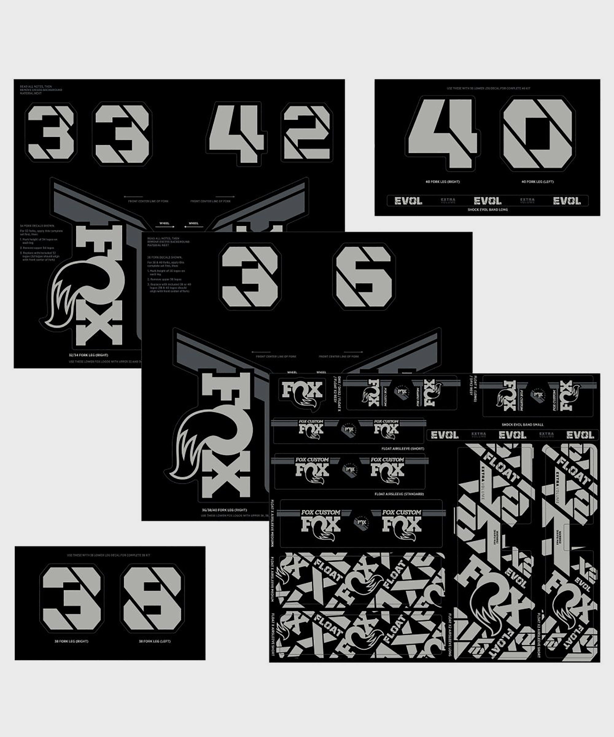 FOX Fork & Shock AM Custom Decal Kit 2021