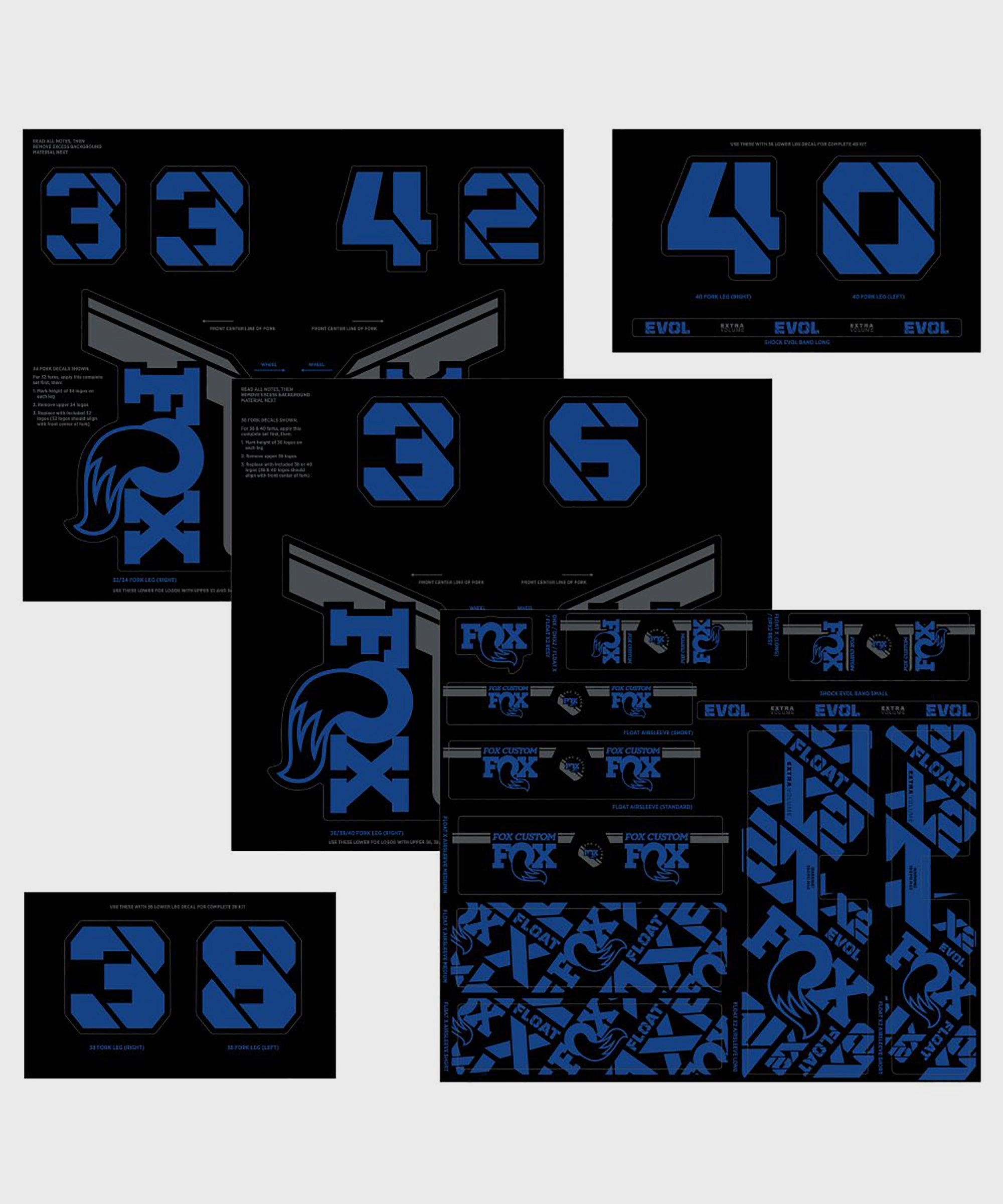 FOX Fork & Shock AM Custom Decal Kit 2021