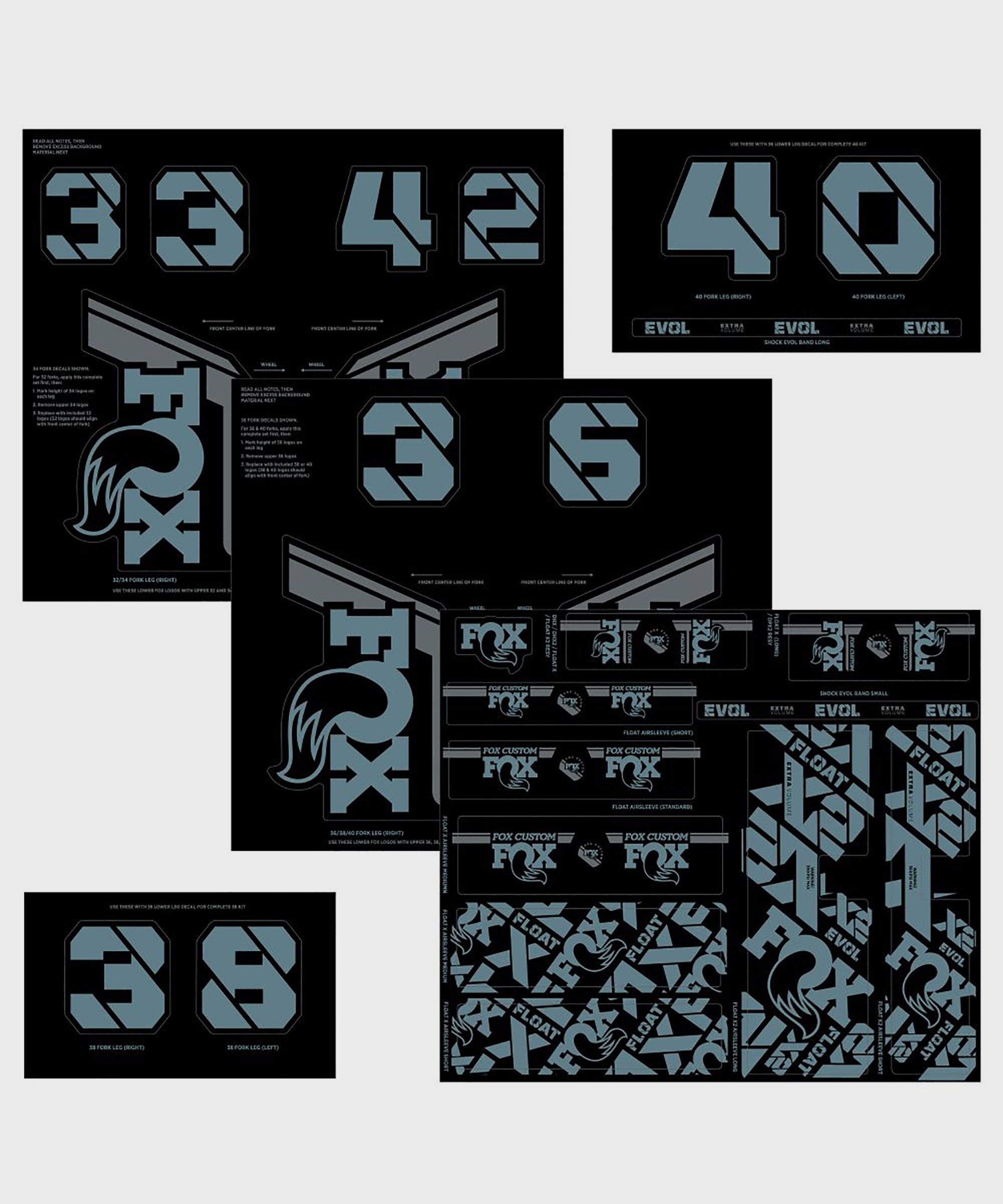 FOX Fork & Shock AM Custom Decal Kit 2021